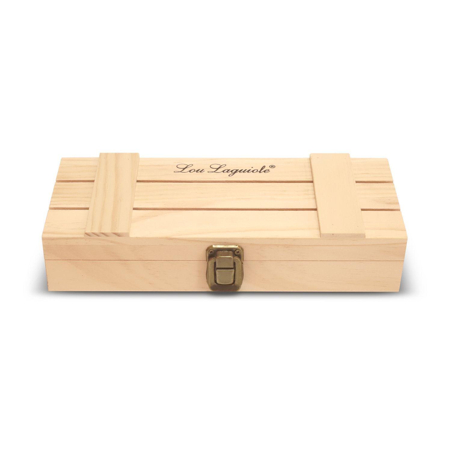 SET 4 CUCHILLOS CARNE VOLCANO LAGUIOLE, CAJA MADERA-3