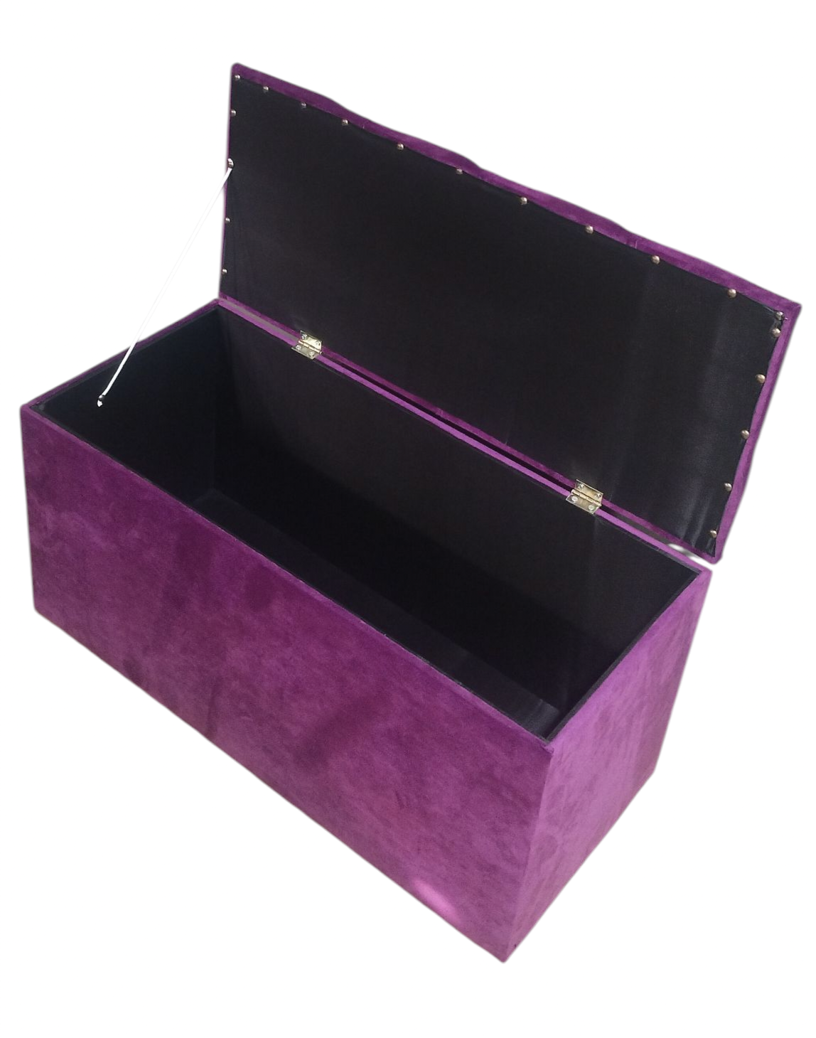 Baúl Banqueta Organizadora Tapizado en Felpa – Con Asiento Acolchado-3