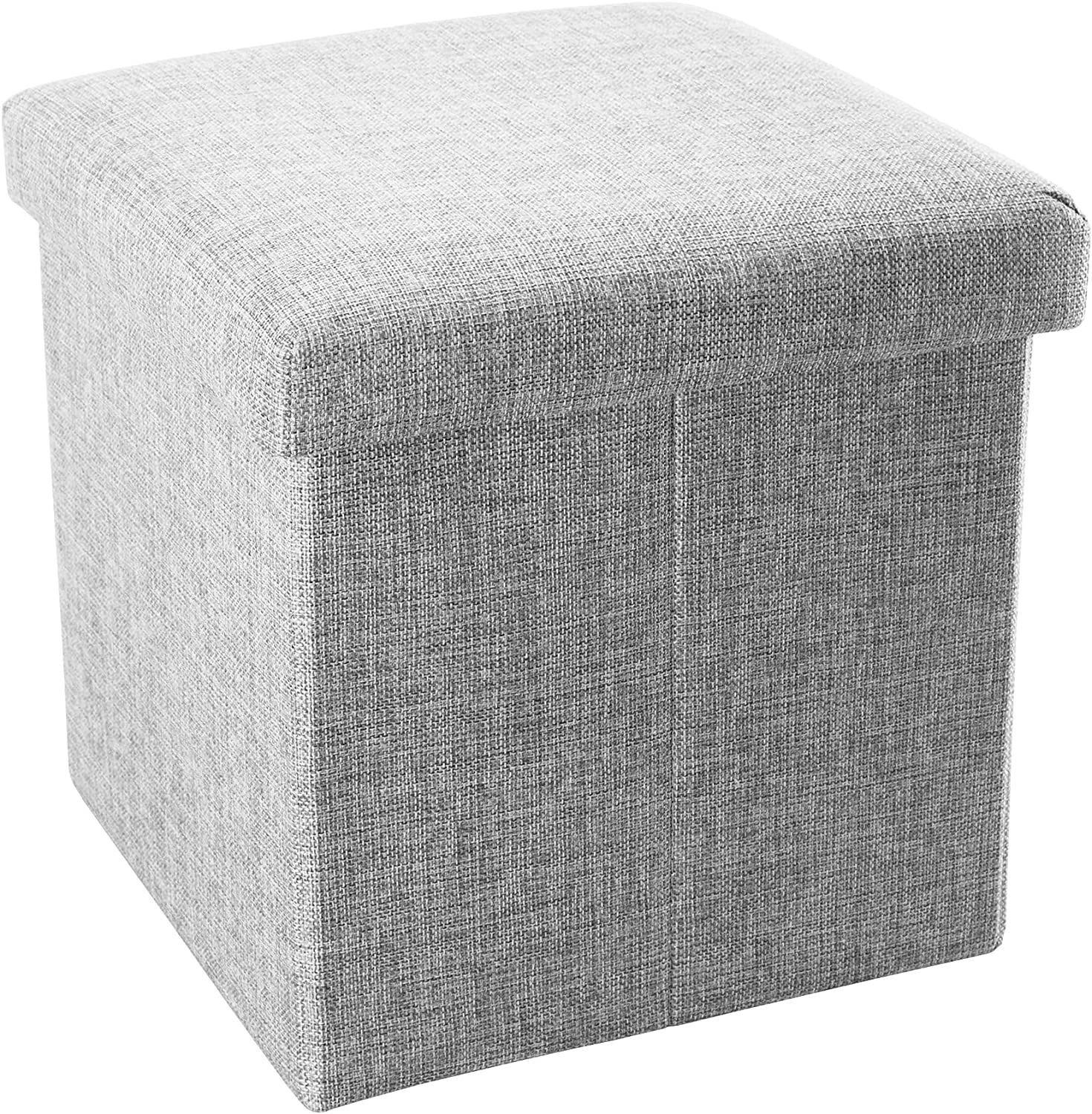 Puff Silla Cubo Organizador Plegable Caja Juguetes Baúl-0