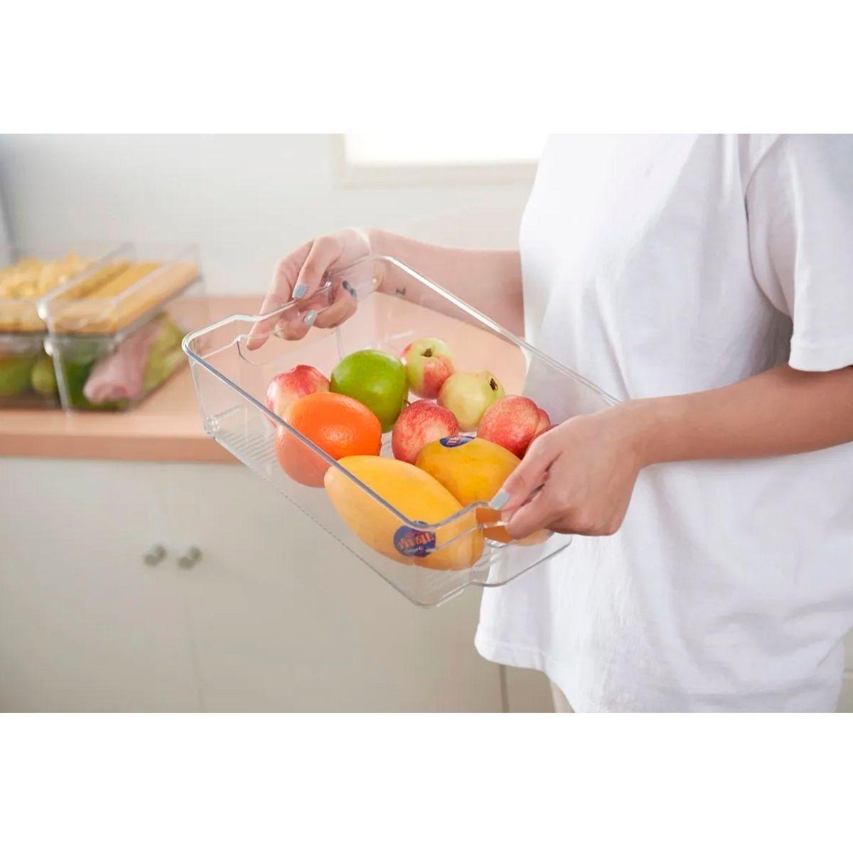 Organizador de refrigerador multifuncional de plástico 30cm-1