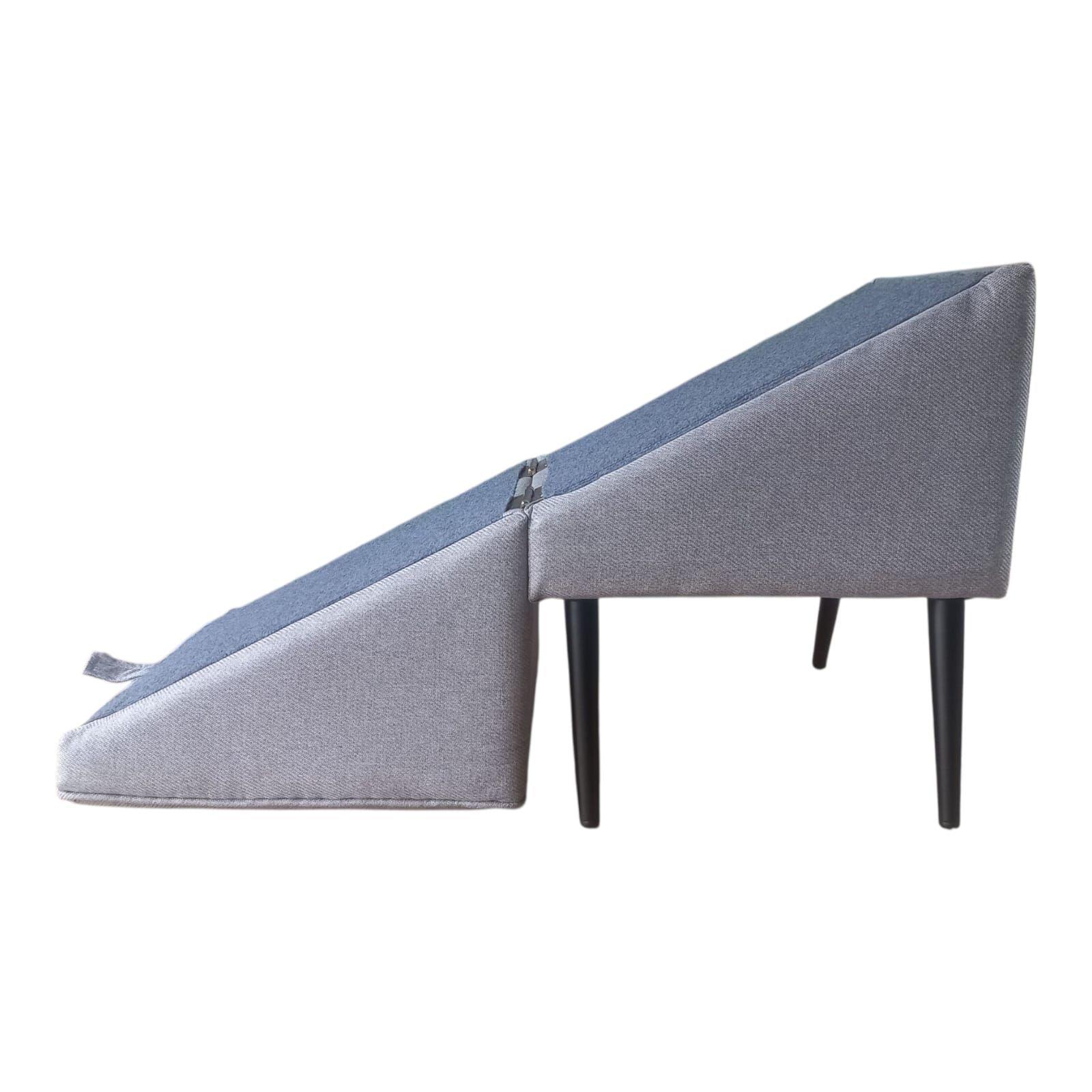 Rampa para perros Raza Pequeña de  40 cm x 40 cm x 50 cm Gris Claro-3