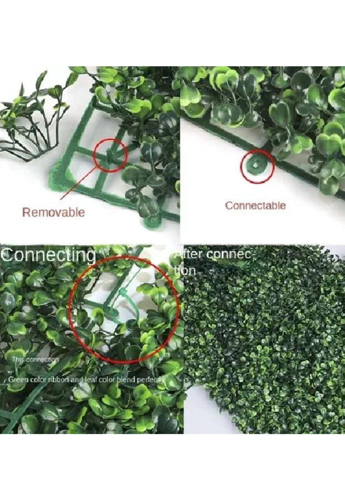 10 Mallas Pasto Artificial Trébol 60x40cm-5