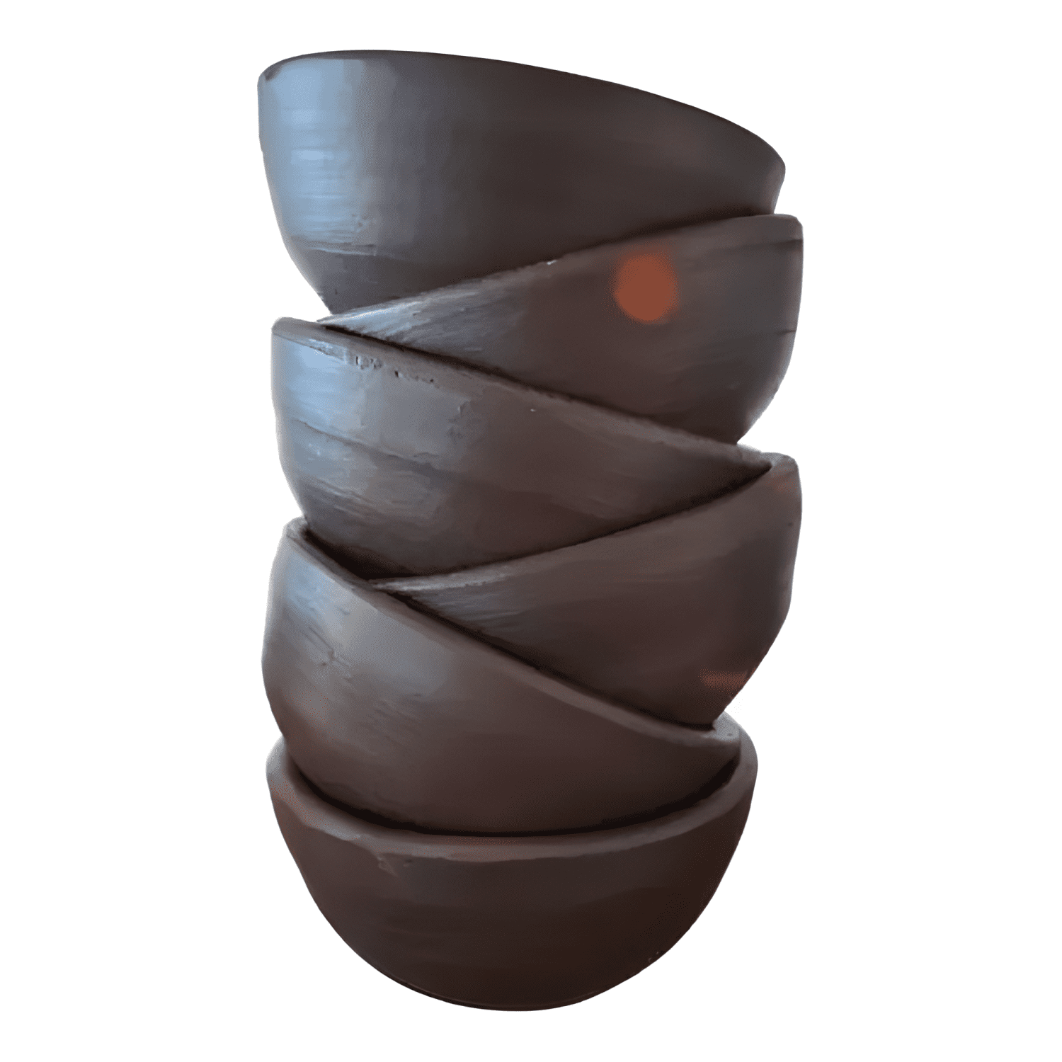 Pocillo o paila de greda 16 CM pack 6 unidades-2