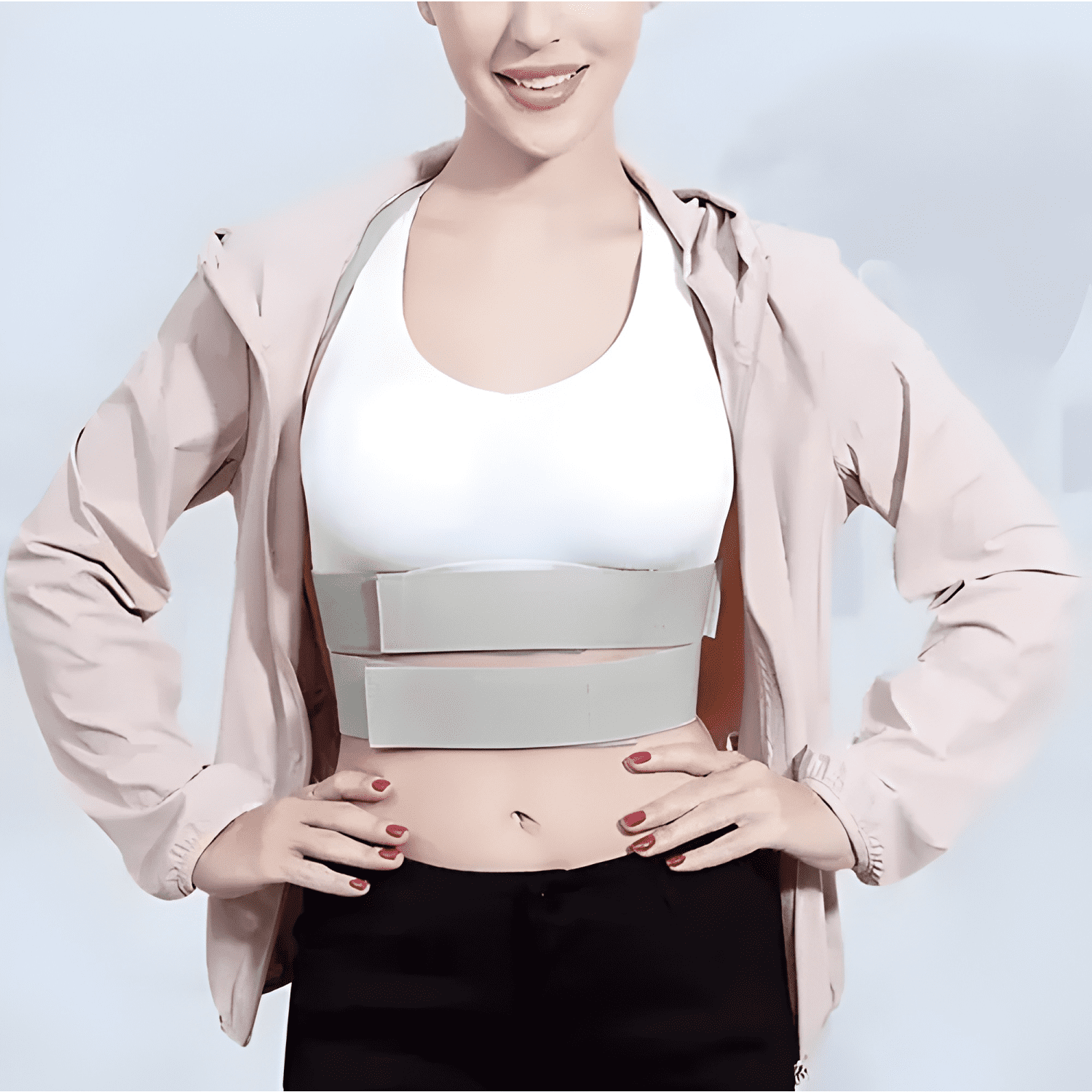 Faja corrector postura soporte espalda lumbar clavícula #3-4