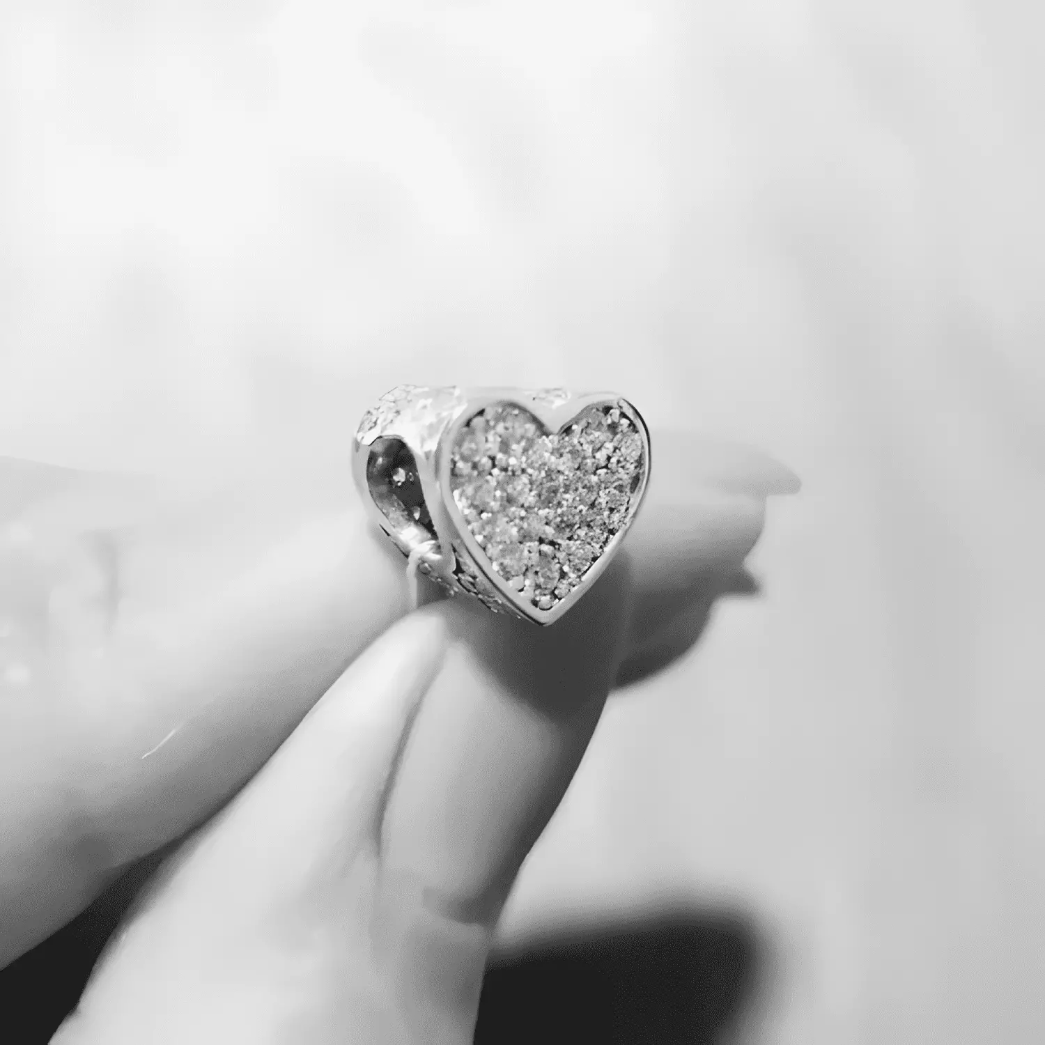 Charm corazón plata 925 microcircones dije para pandoras-4
