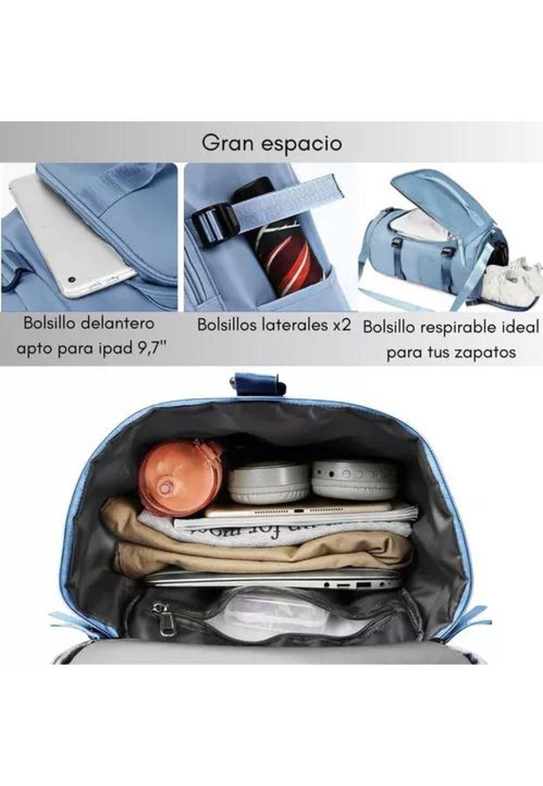Bolso de Viaje Impermeable - Mochila Multiusos - Hombro para Gimnasio-3