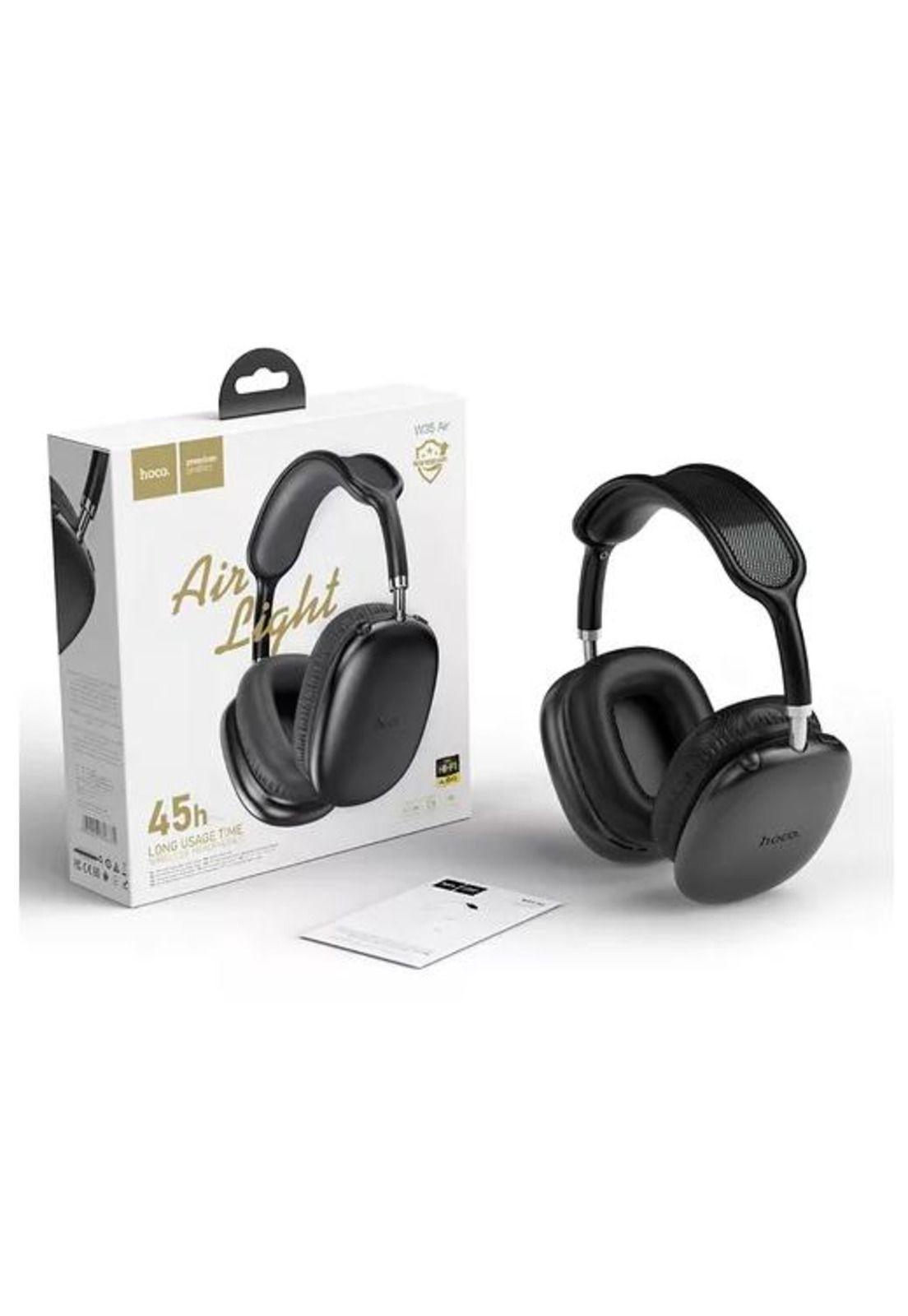 Audífonos Hoco W35 Air Triumph over ear Bluetooth negro-1