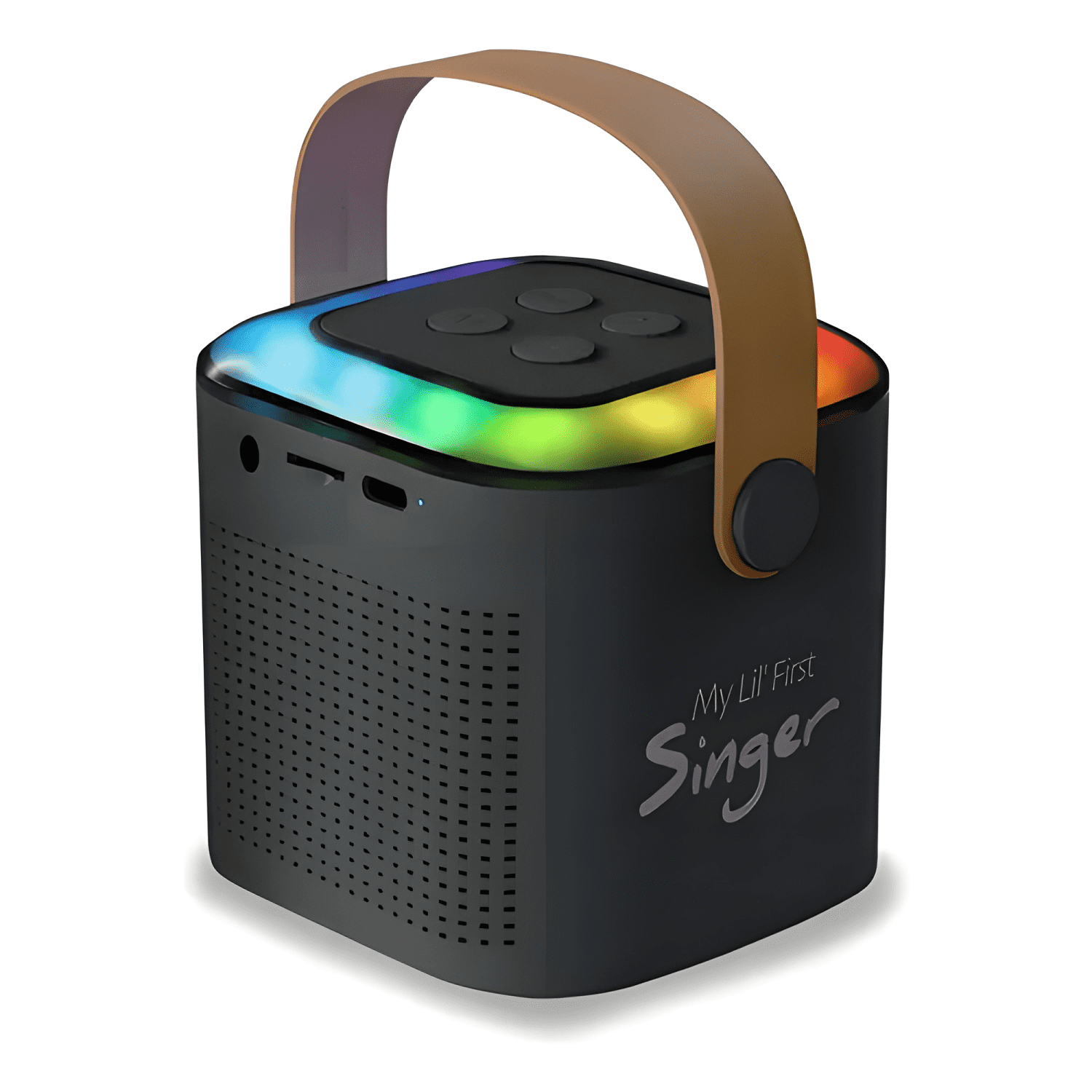 Parlantes karaoke my lil first singer luz rgb Gris oscuro-1