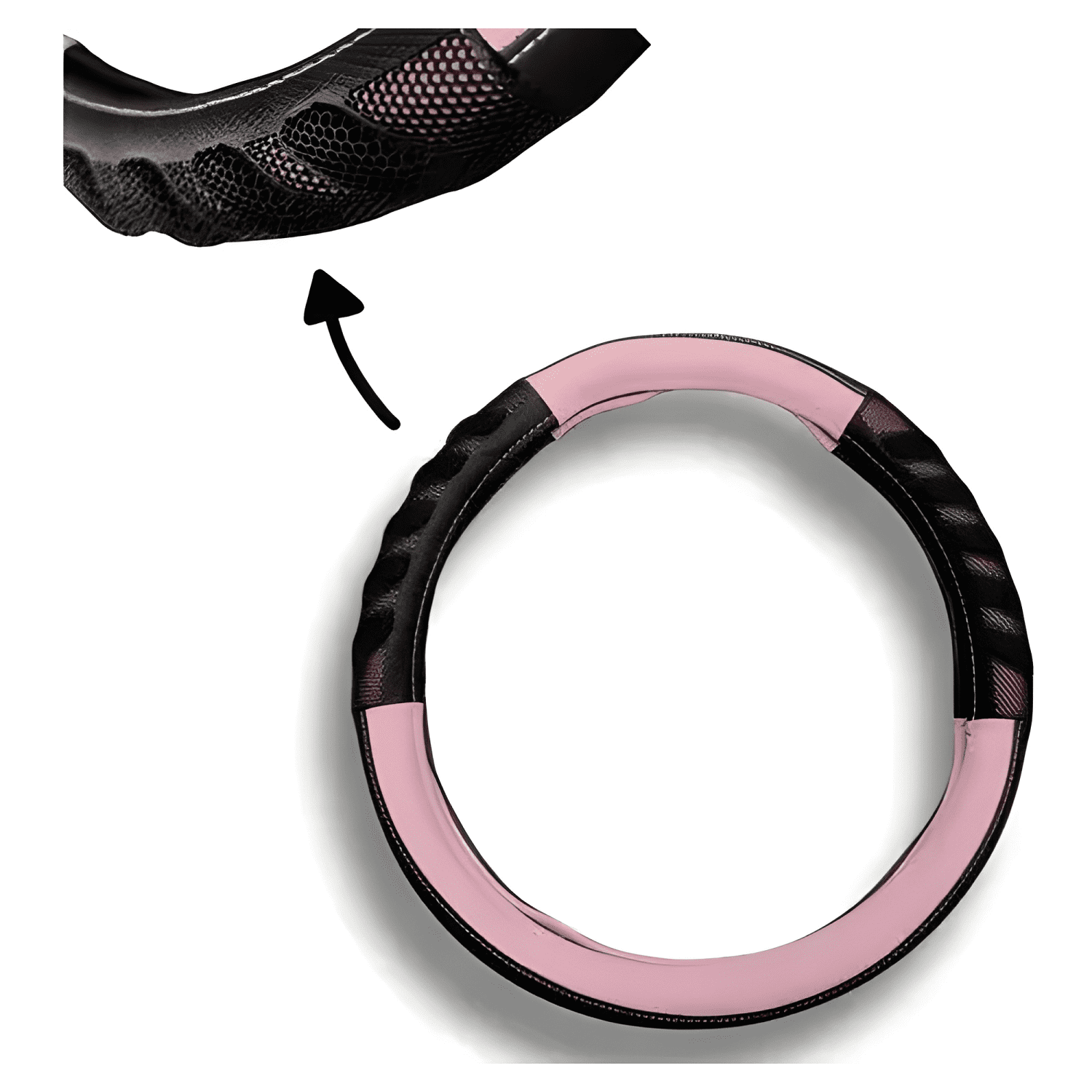 Funda Cubre Volante para Mujer Eco Cuero Goma Antideslizante-0