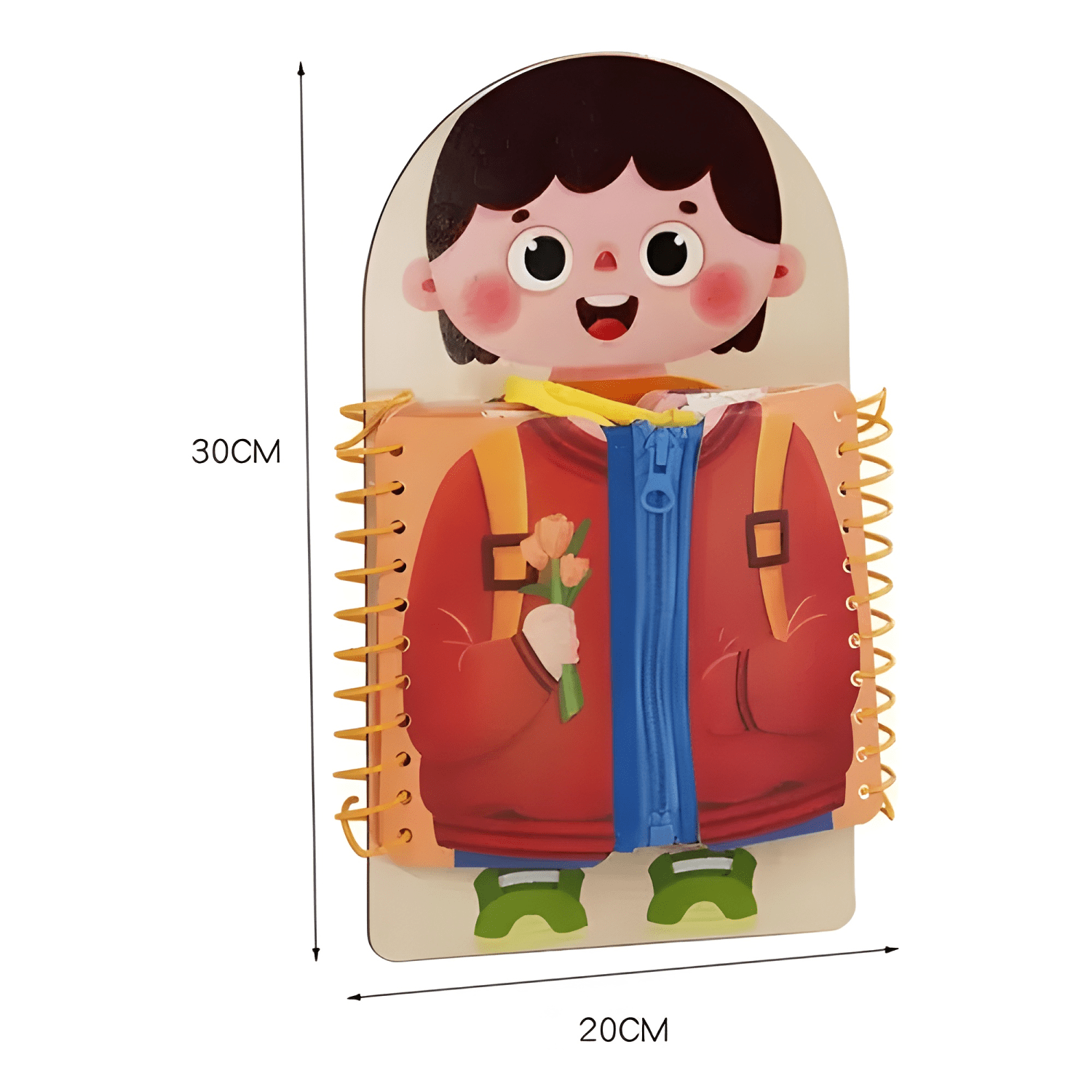 Tablero montessori para aprendizaje habilidad de vestimenta-2