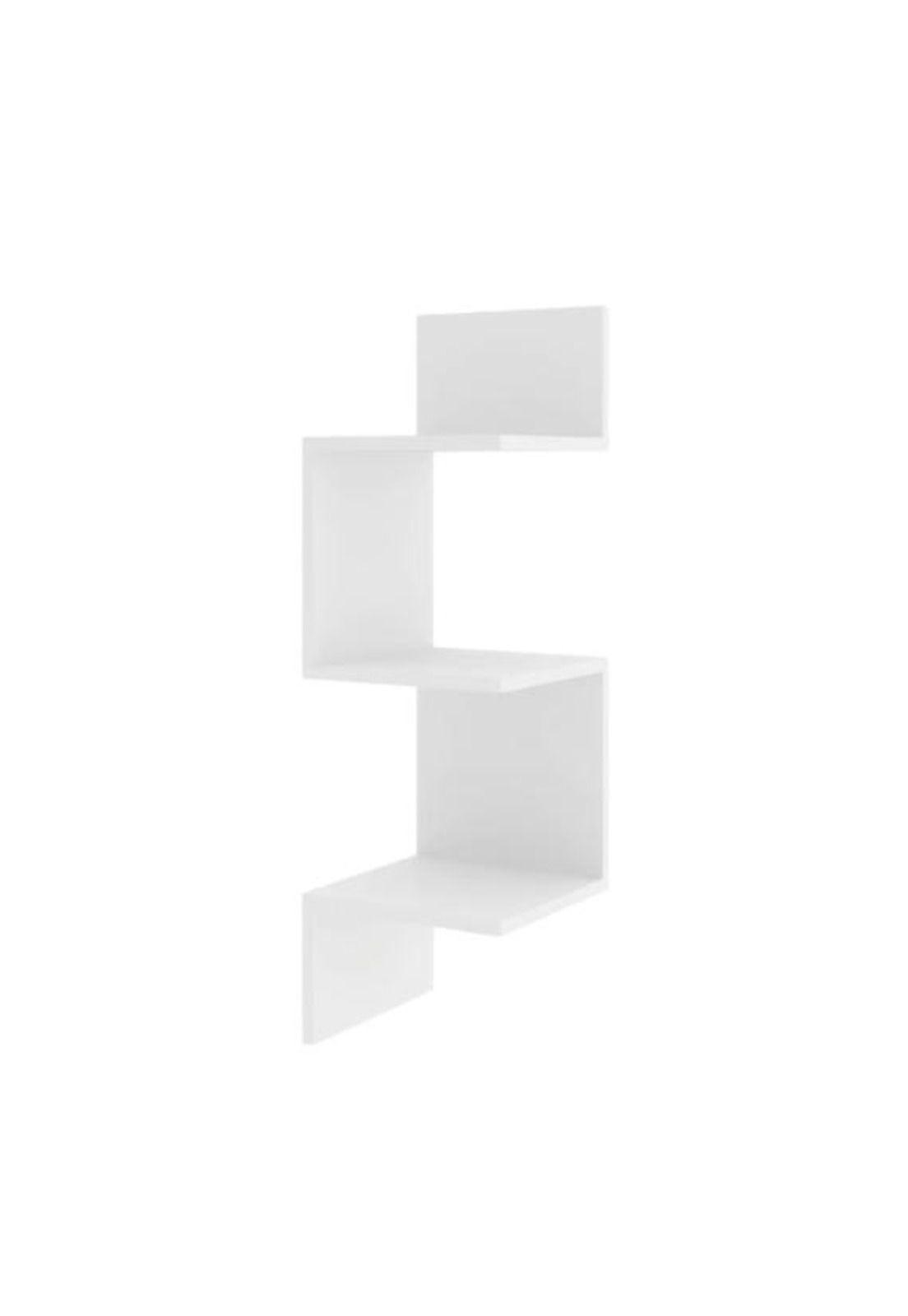 Repisa Esquinera Moderna Minimalista Blanco-0