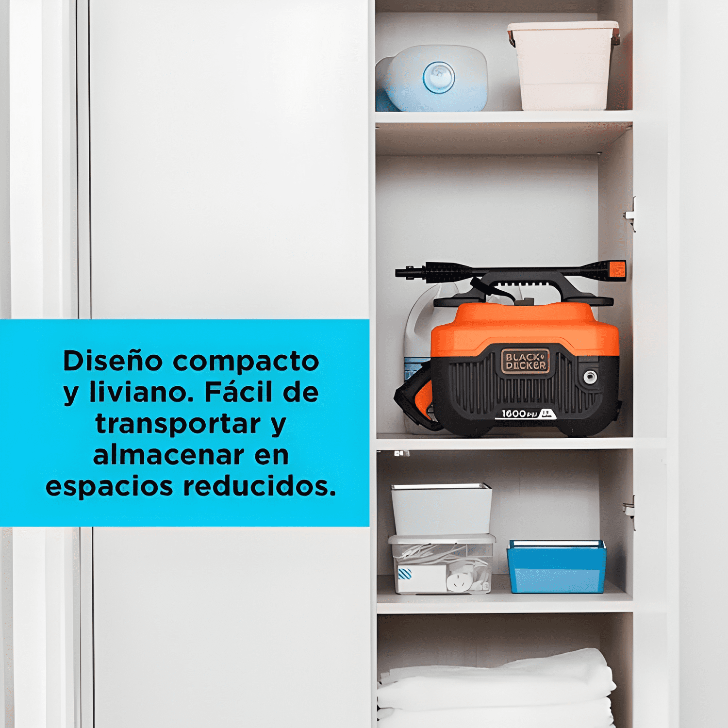 Hidrolavadora eléctrica Black+Decker BEPW1600H-B2C Negro-4
