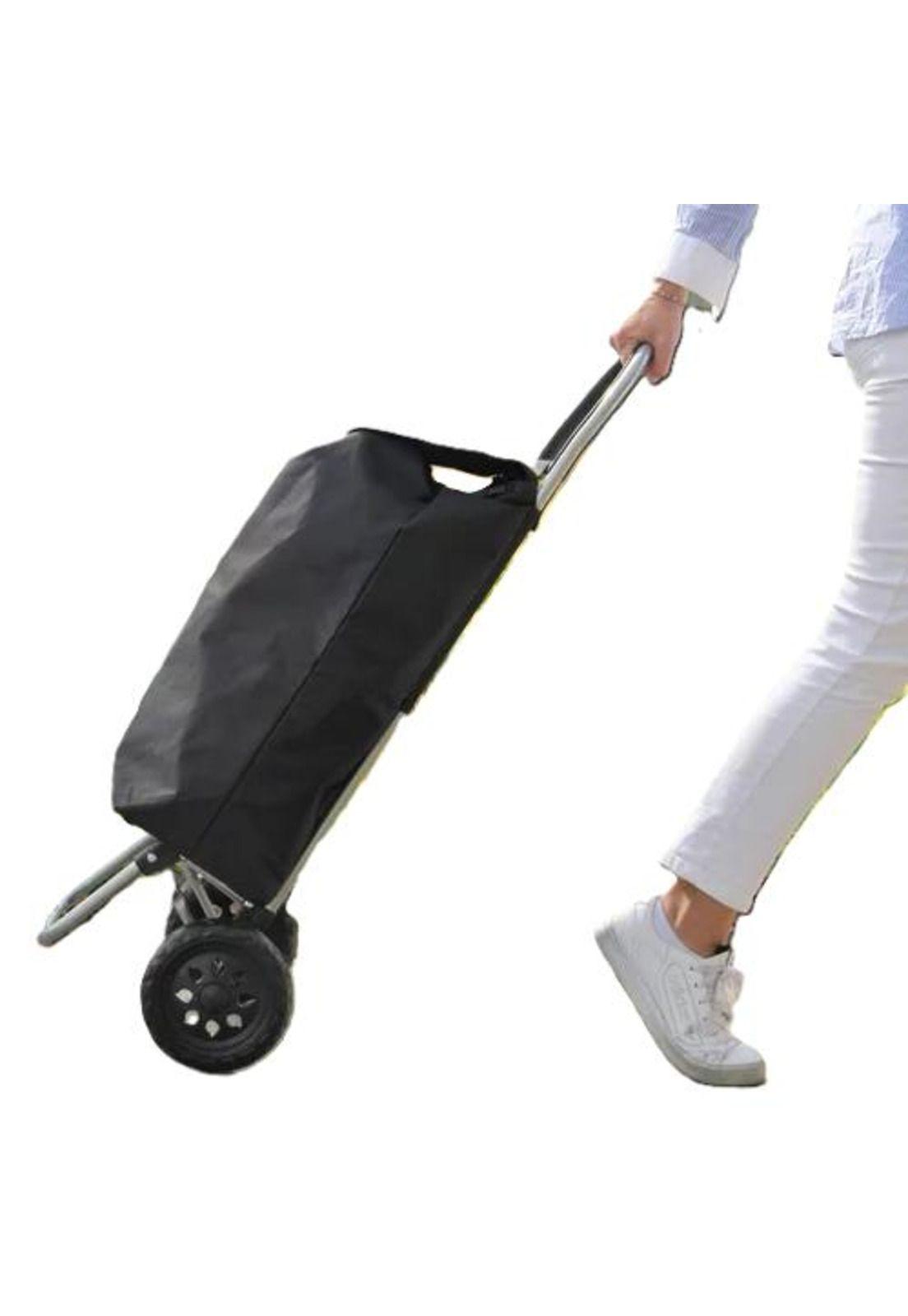 Carrito de compras plegable 35 litros color negro-4