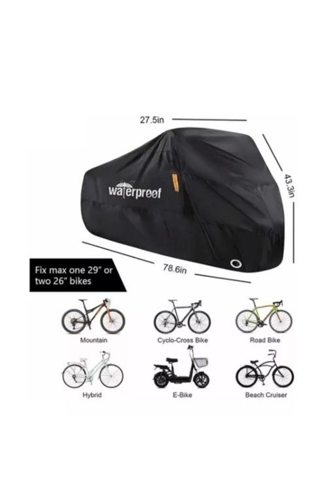Cobertor funda cubre bicicleta impermeable protector 110x200-4