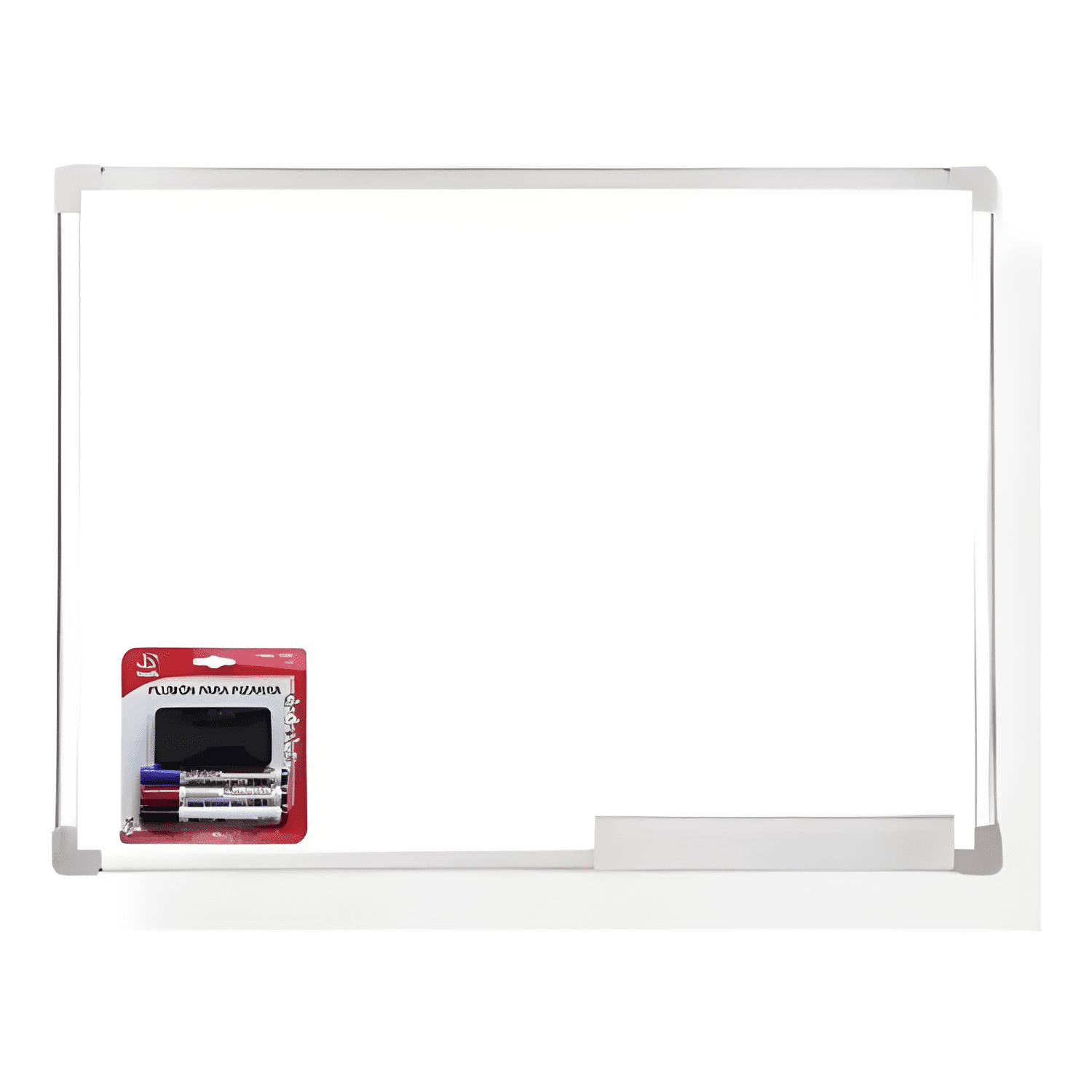 Pizarra acrílica blanca 60x90 cm + set 3 plumones #2-1