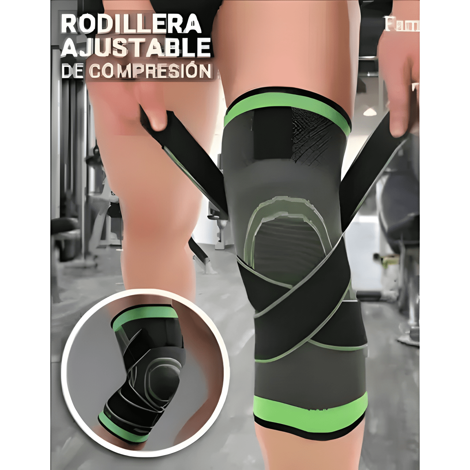 Rodillera venda elástica ortopédica compresión rodilla #1-2