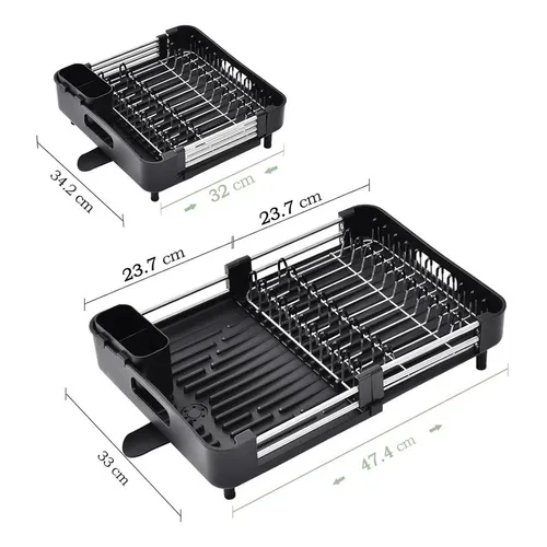 Secaplatos expandible cocina con drenaje-1