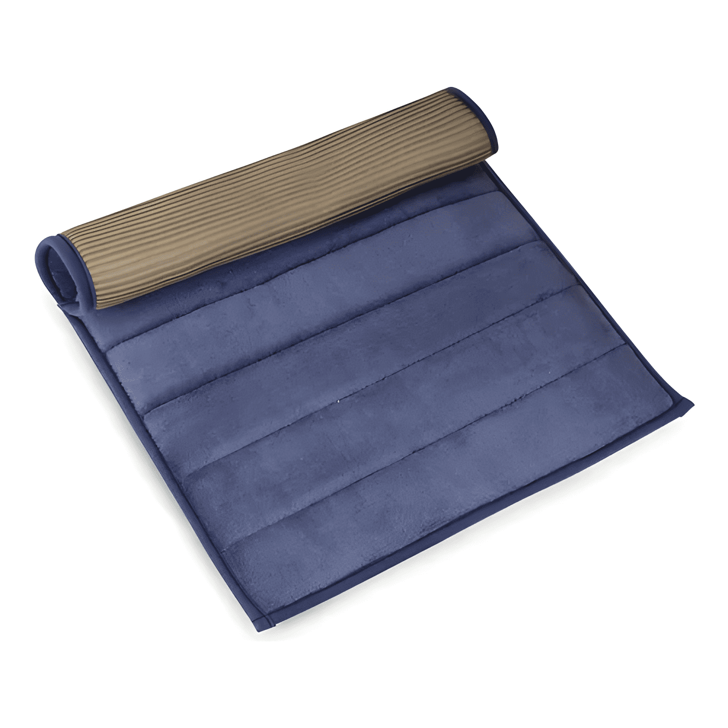 Alfombra De Baño 50x80cm Coralina Ultra Suave Azul-3