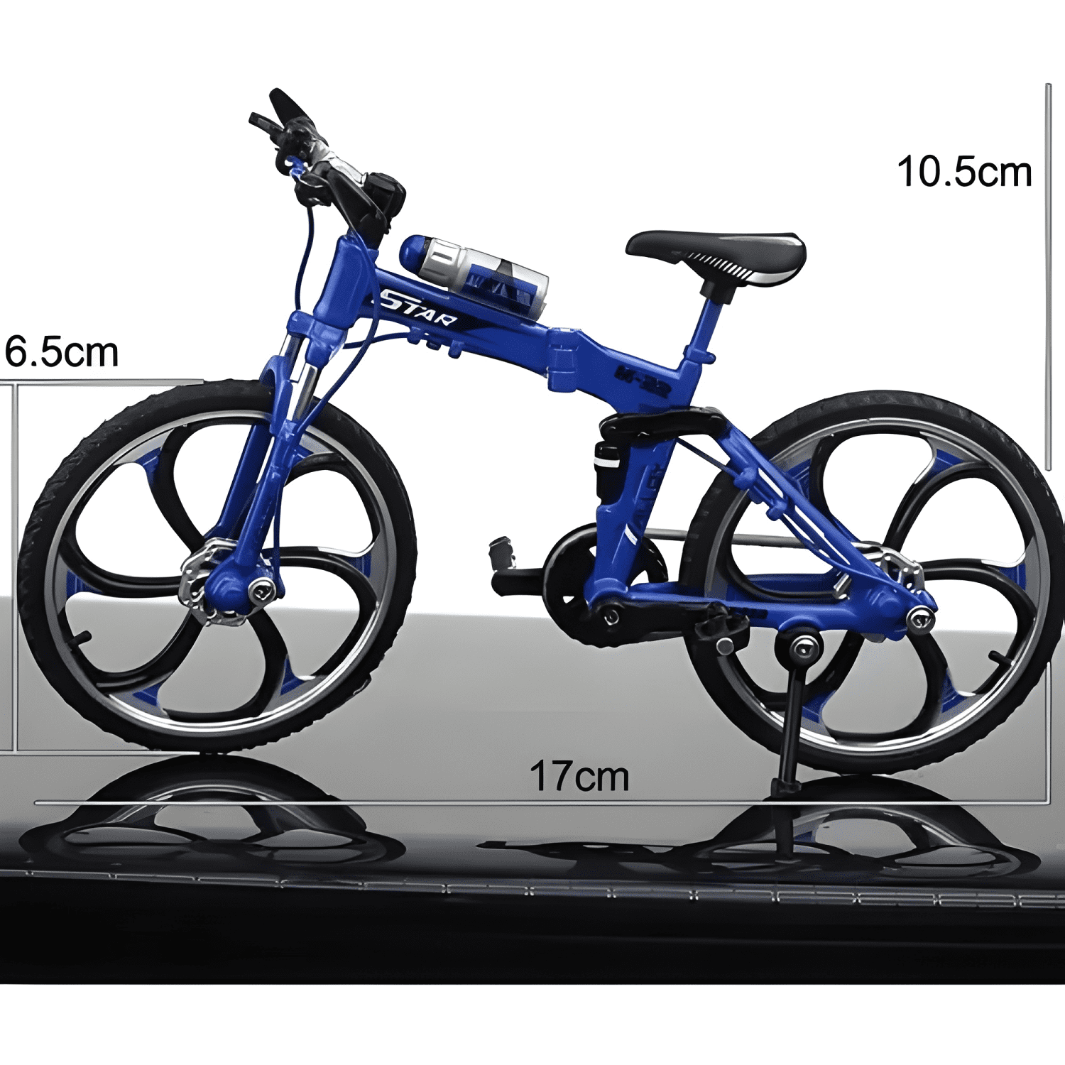 Bicicleta MTB escala 1:10 modelo coleccionable-4