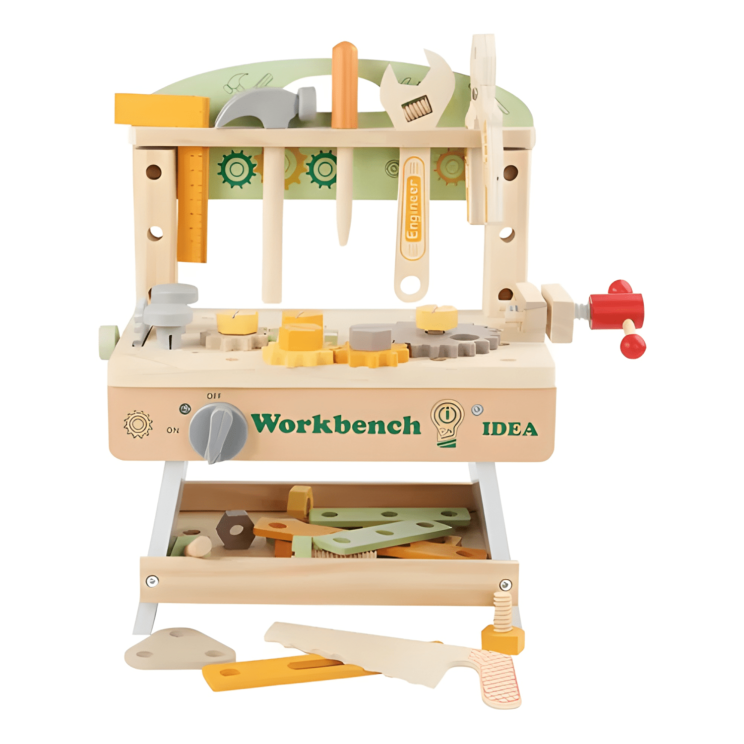Set de herramientas de madera de construcción para niños #6-0