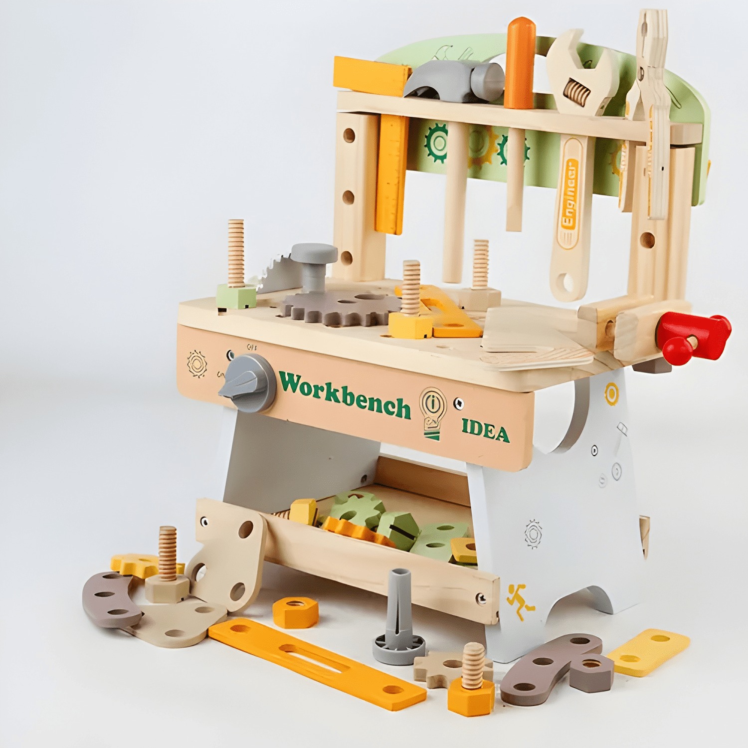 Set de herramientas de madera de construcción para niños #6-2