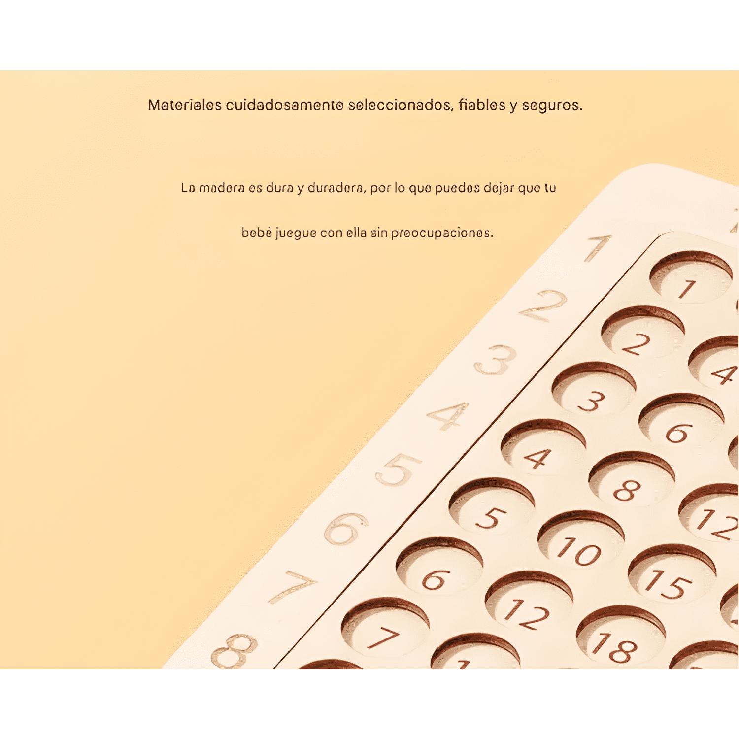Tablero didactico tabla de multiplicar juego montessori #15-1