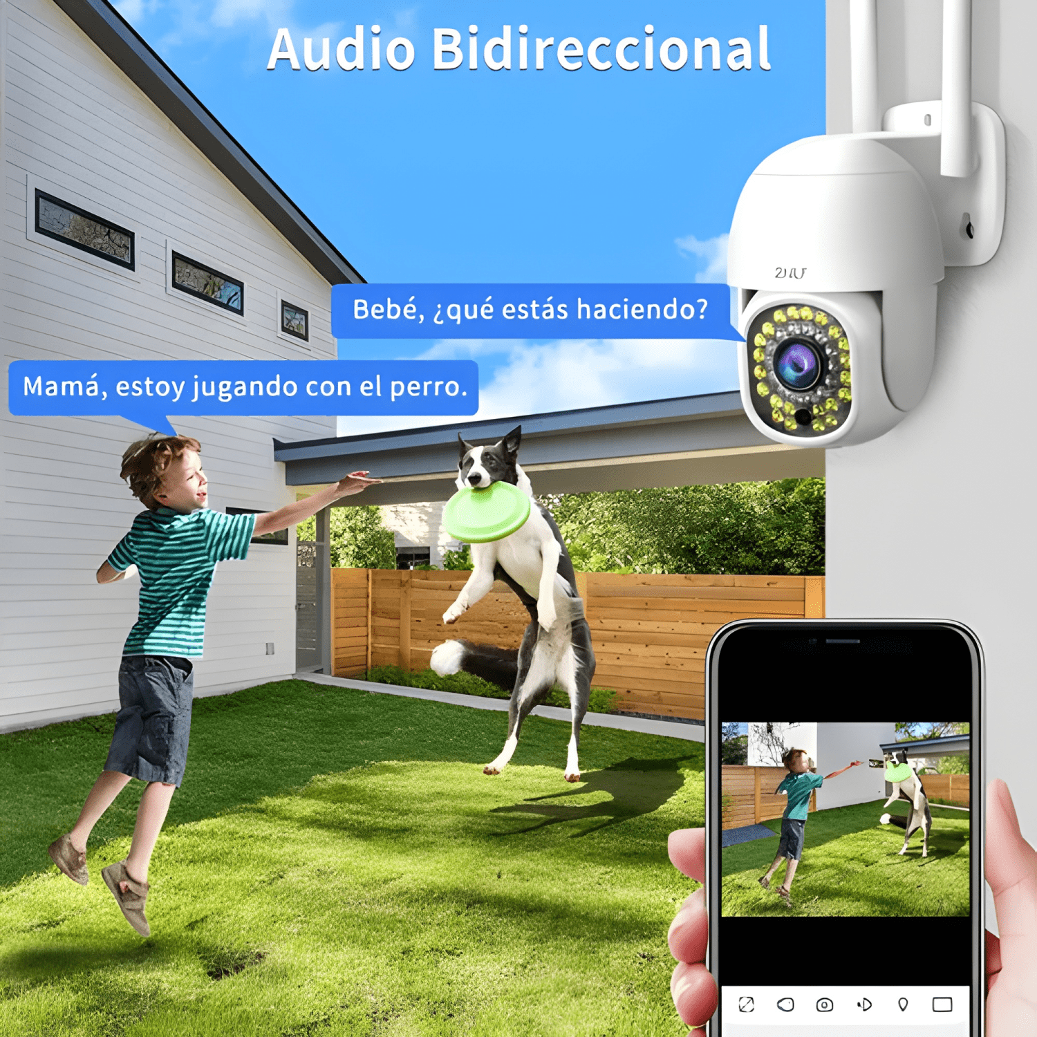 2nlf Cámara de Seguridad Exterior Wifi Ip 360 Ultra Blanco-2
