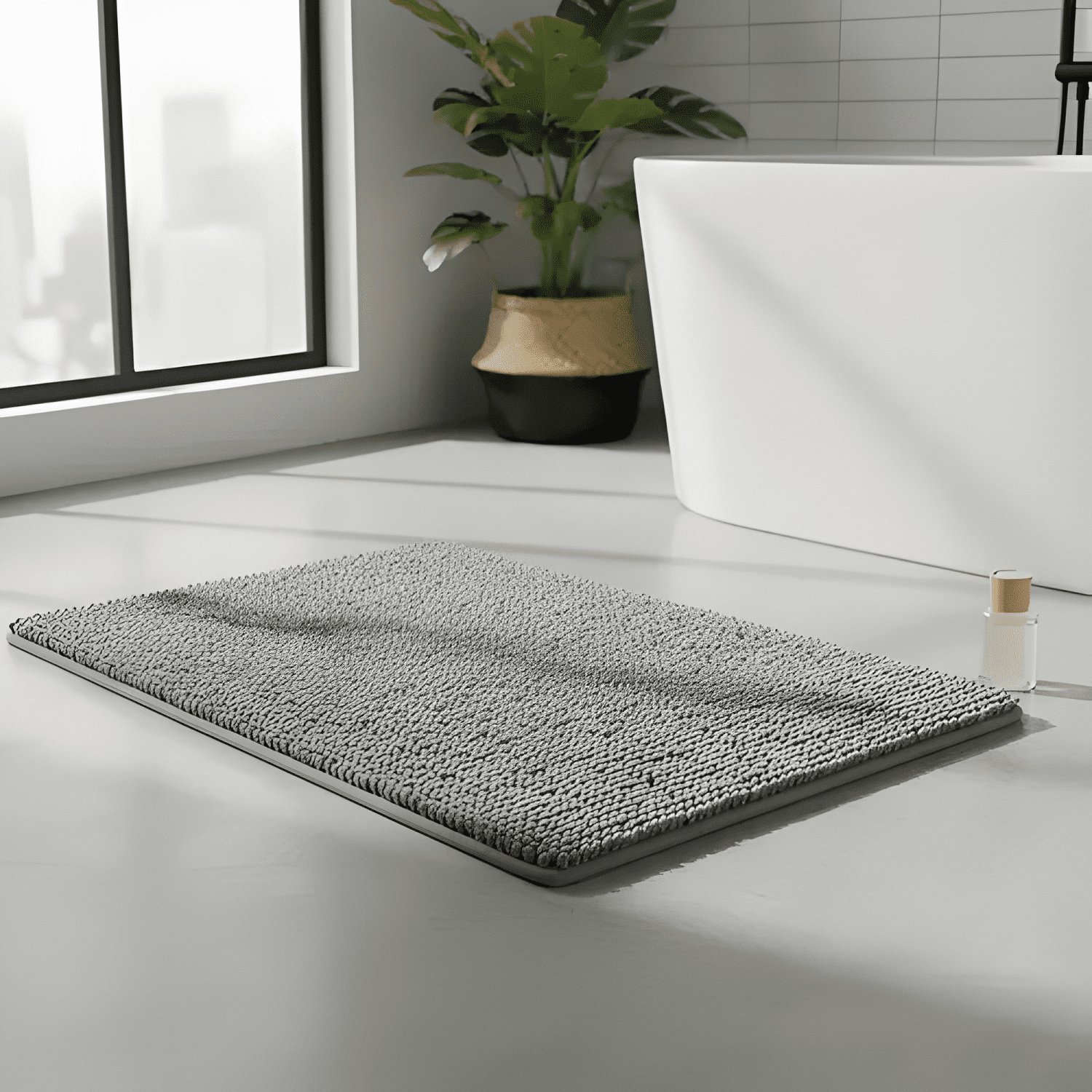 Tapete Alfombrilla De Baño Super Absorbente Piso Tina #1-0