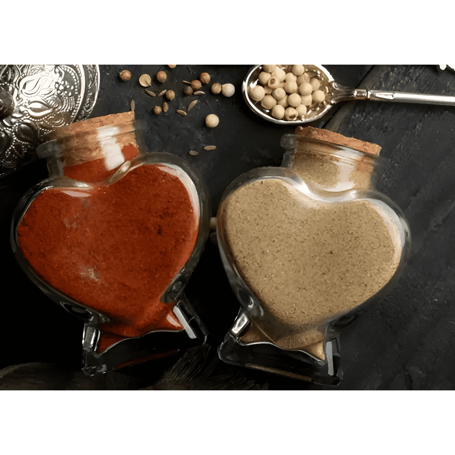 Pack 24 botella decorativa corazón vidrio tapa corcho 150 ml-2