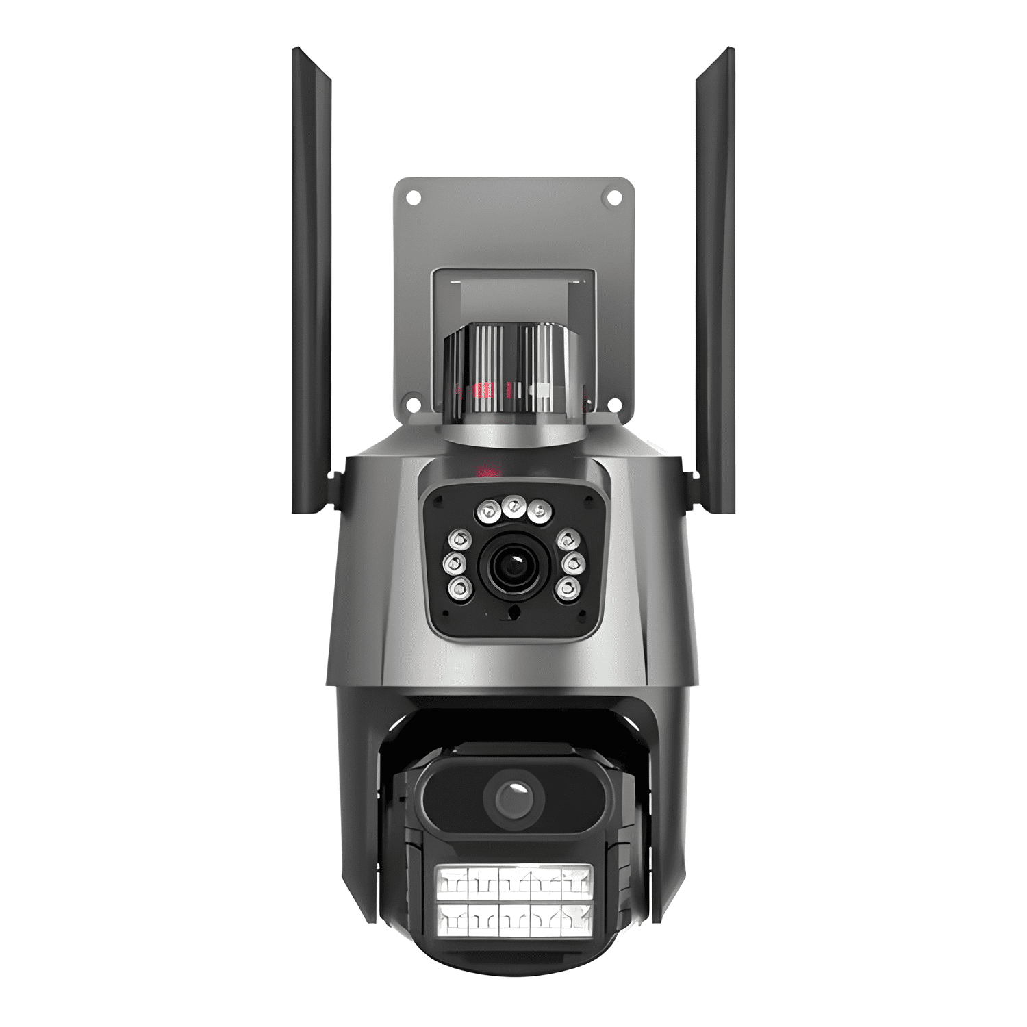 Cámara Vigilancia Wifi Exterior 2k 3mp Doble Lente Negro-0