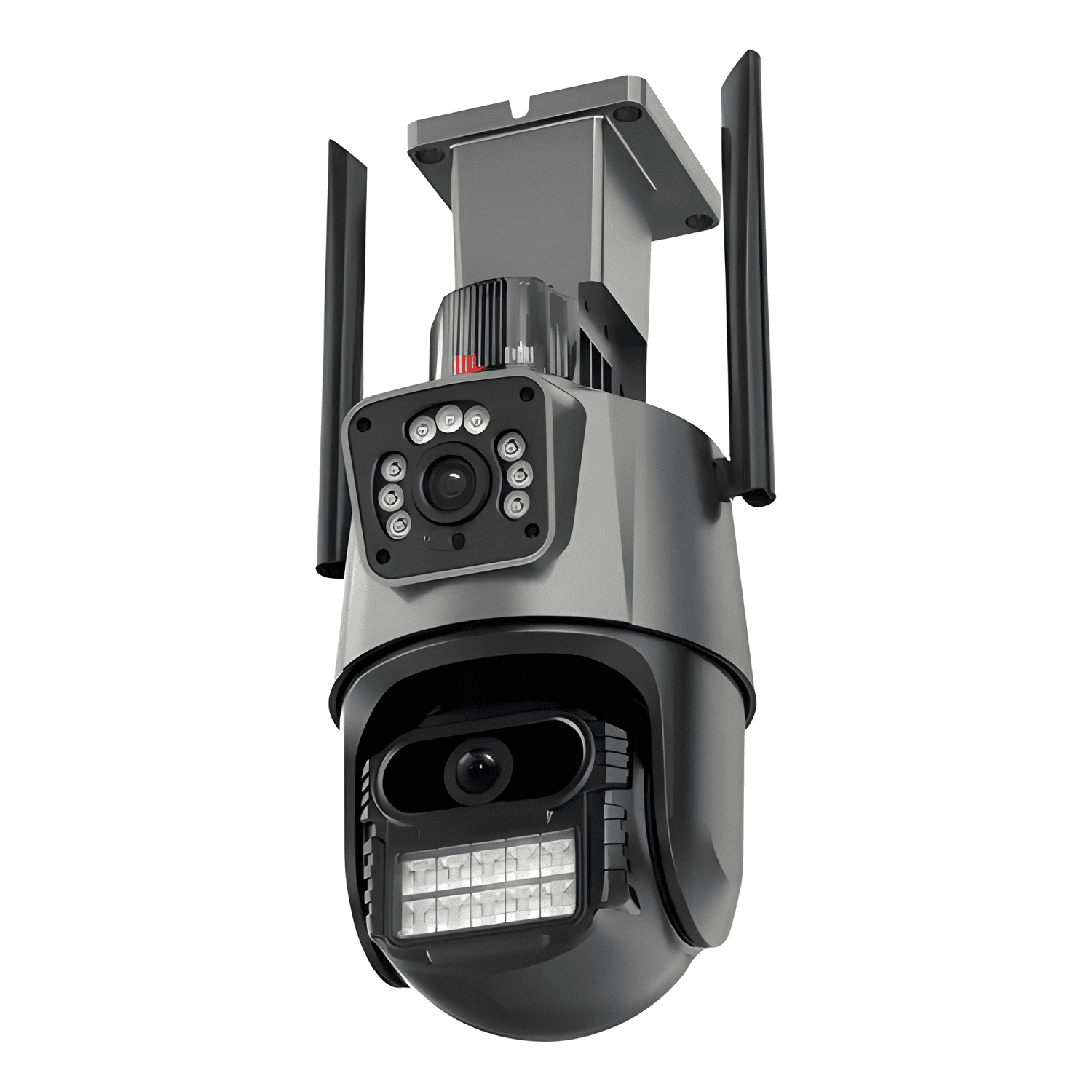 Cámara Vigilancia Wifi Exterior 2k 3mp Doble Lente Negro-1