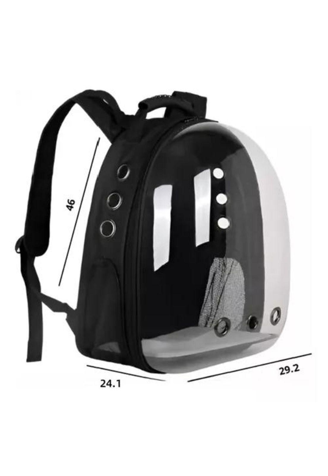 Mochila transportadora transparente para mascotas perros y gatos-5