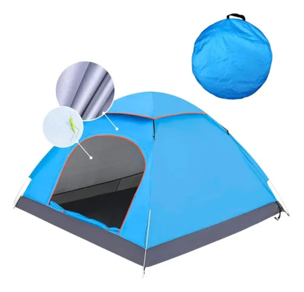 Carpa 2-3 personas instantánea uv celeste-0