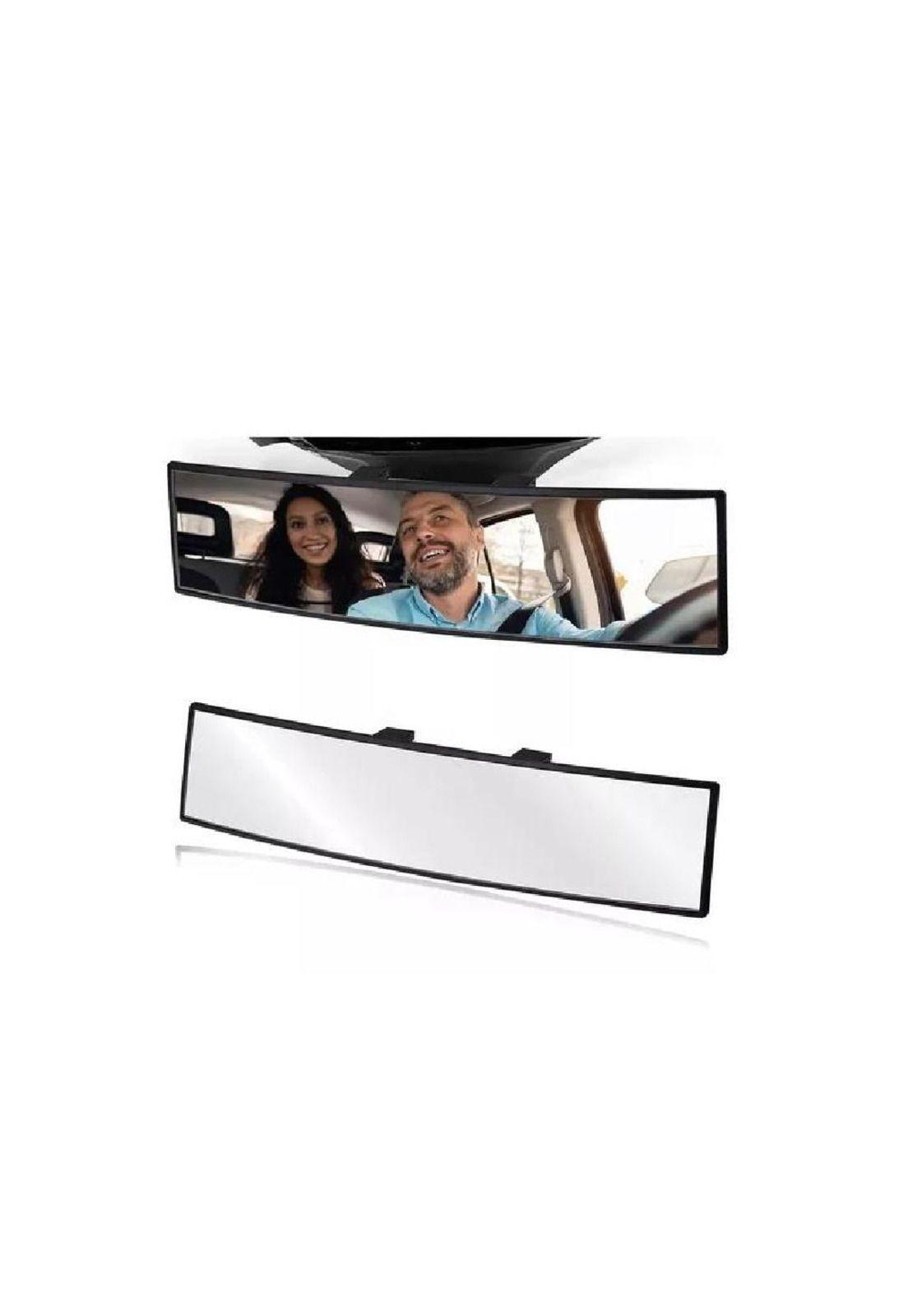 Espejo panorámico retrovisor gran angular para automóvil, color negro-2