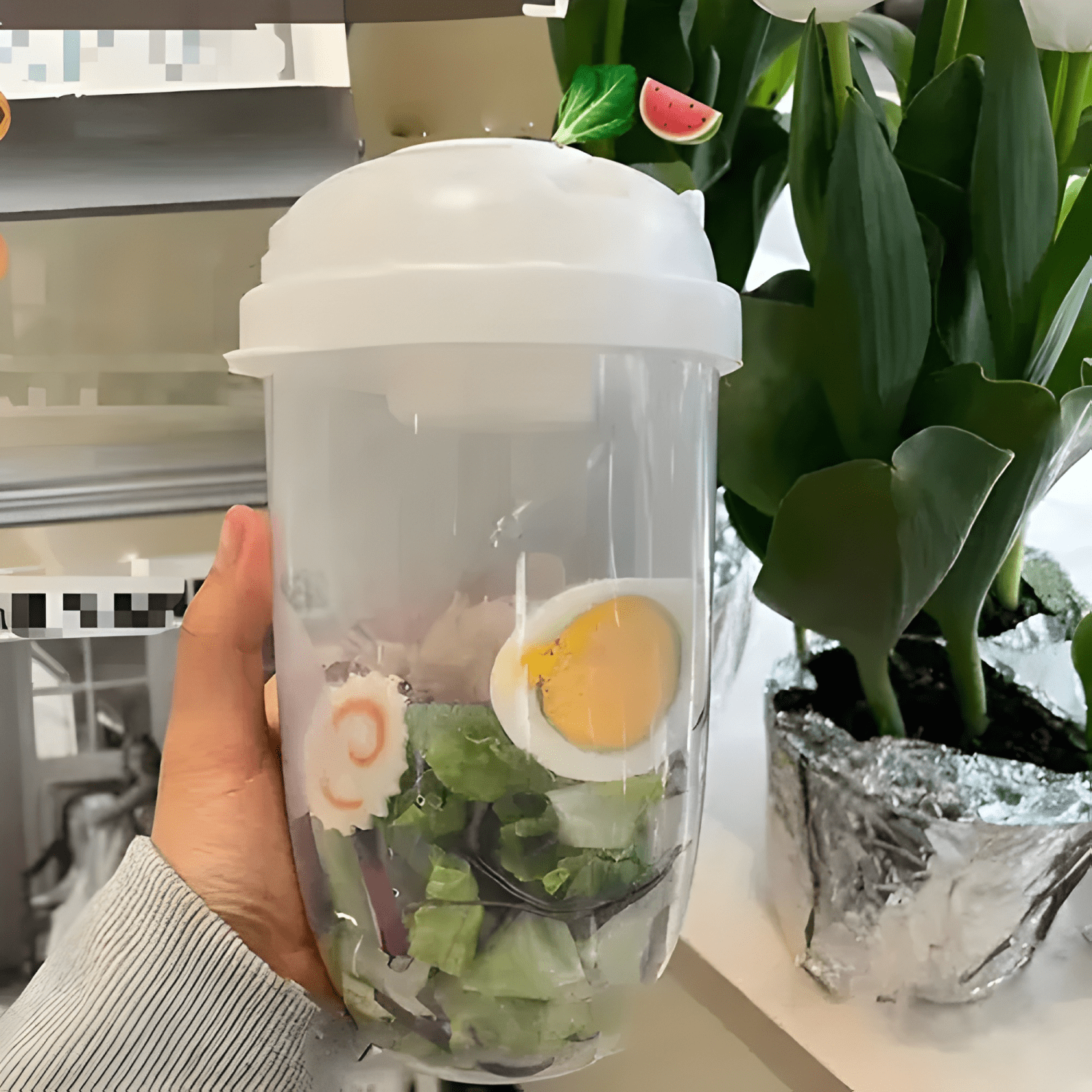 Vaso de ensalada portátil con tapa de tenedor y adhereso-2