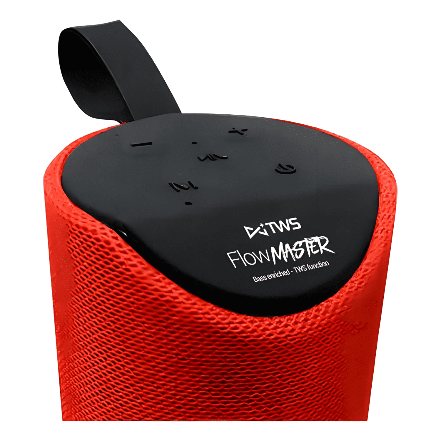 Parlante flow master tws bluetooth usb fm Rojo-2