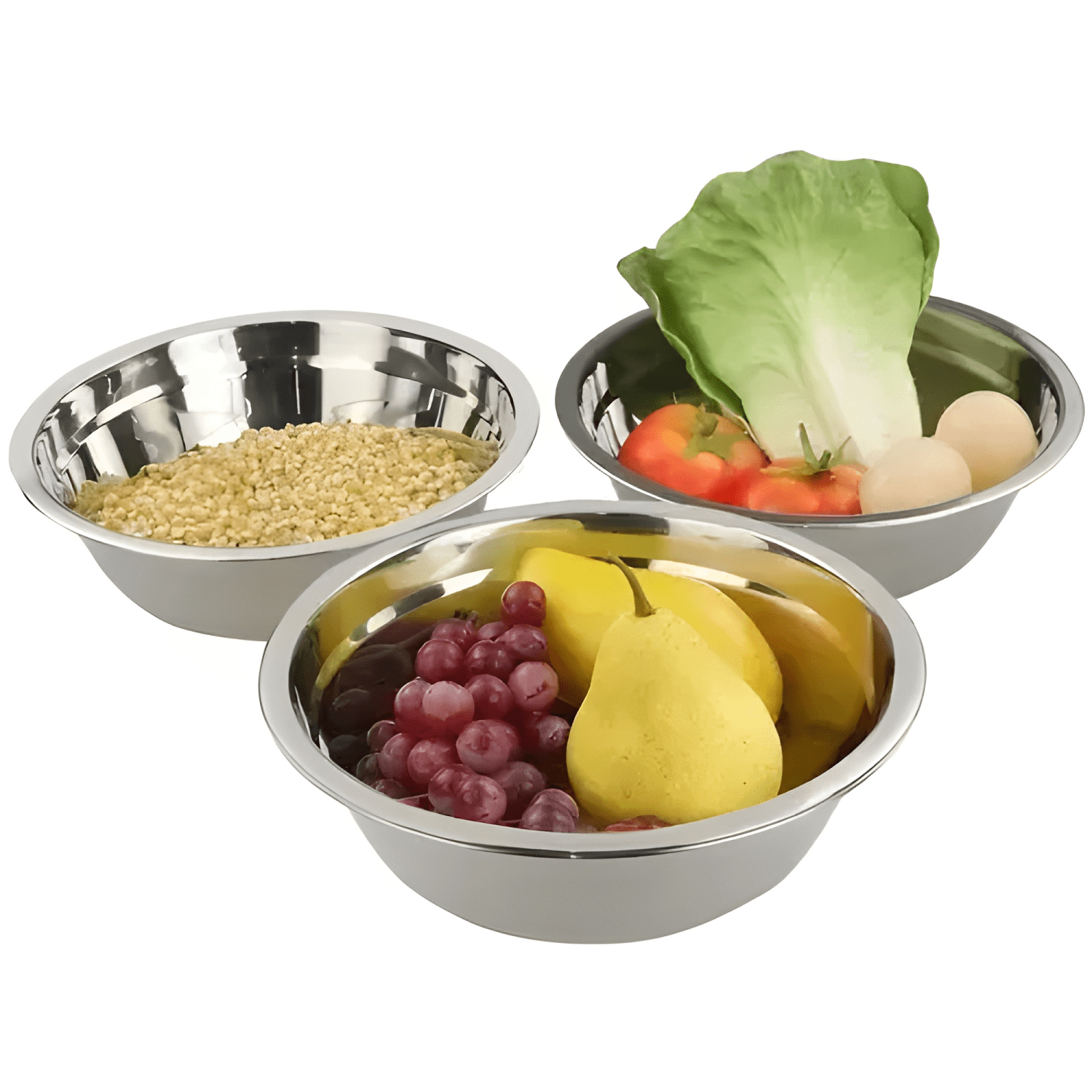 Bowl profundo 16 CM acero inoxidable artículos cocina #2-3