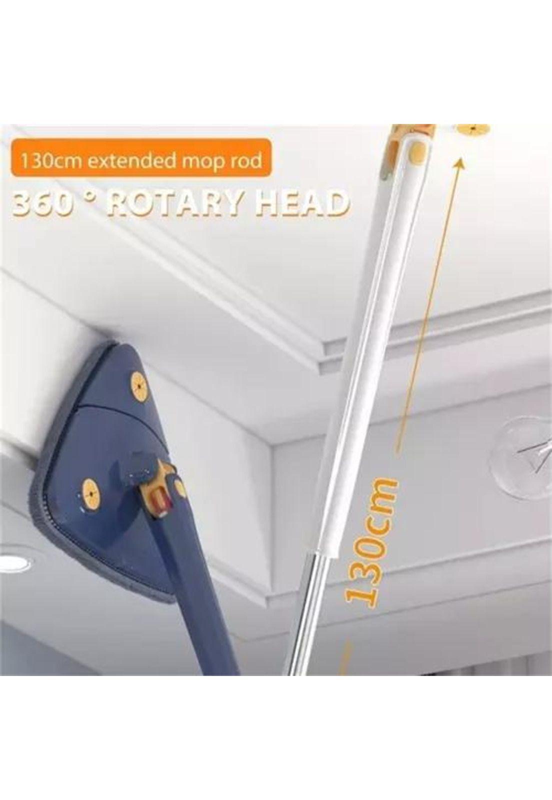 Mopa trapeador gira 360° triangular escurridor automático azul-4