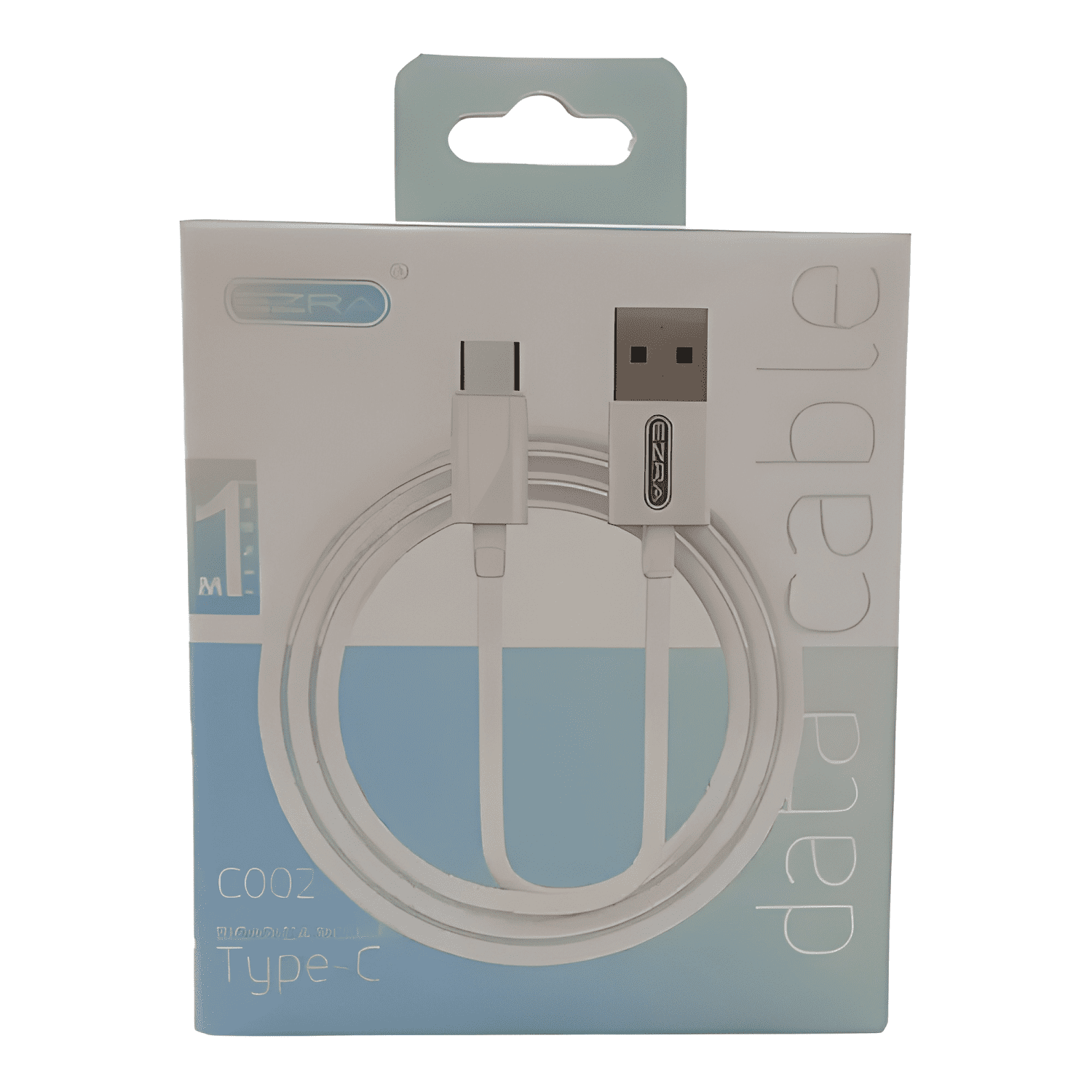 Cable tipo c carga rápida ezra 1 metro 2.1a ce rohs-2