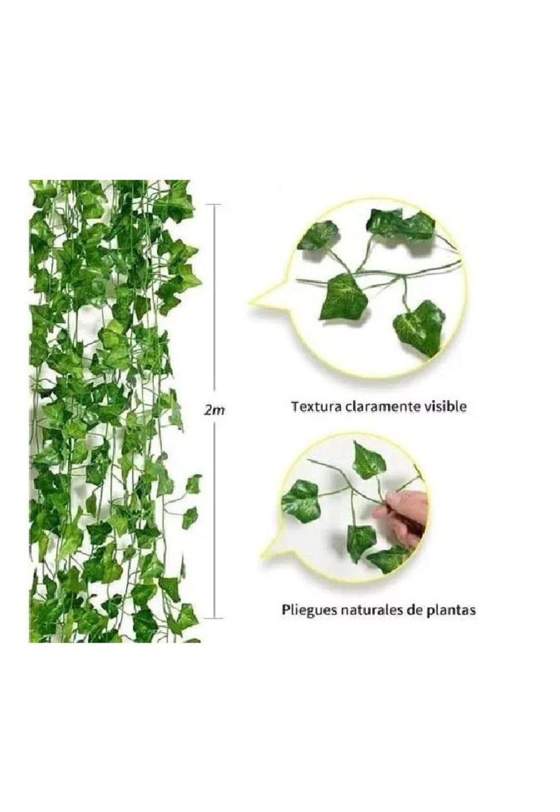 48 Tiras Planta Artificial Enredadera 210cm Decoración-2