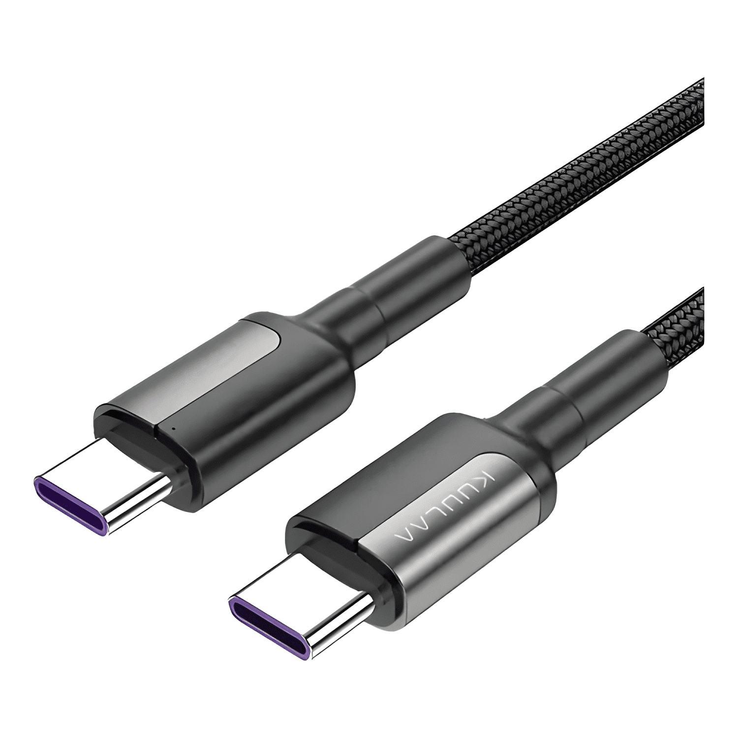 Cable tipo c a USB-C carga rápida 65w largo 2 metros . Negro-0