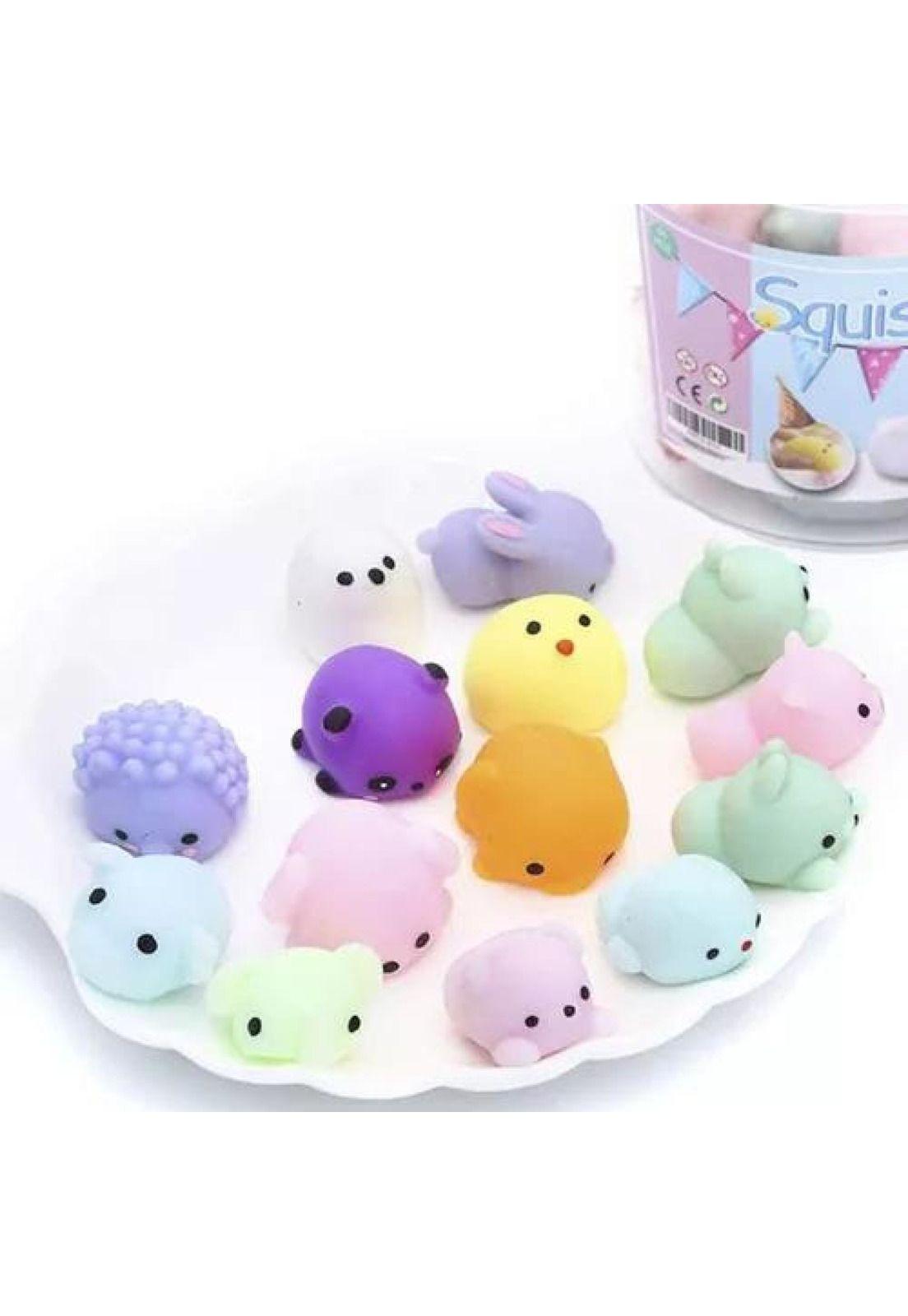 24 Piezas Mini Mochi Squishy - Antiestrés Fidget Squeeze Toy-2