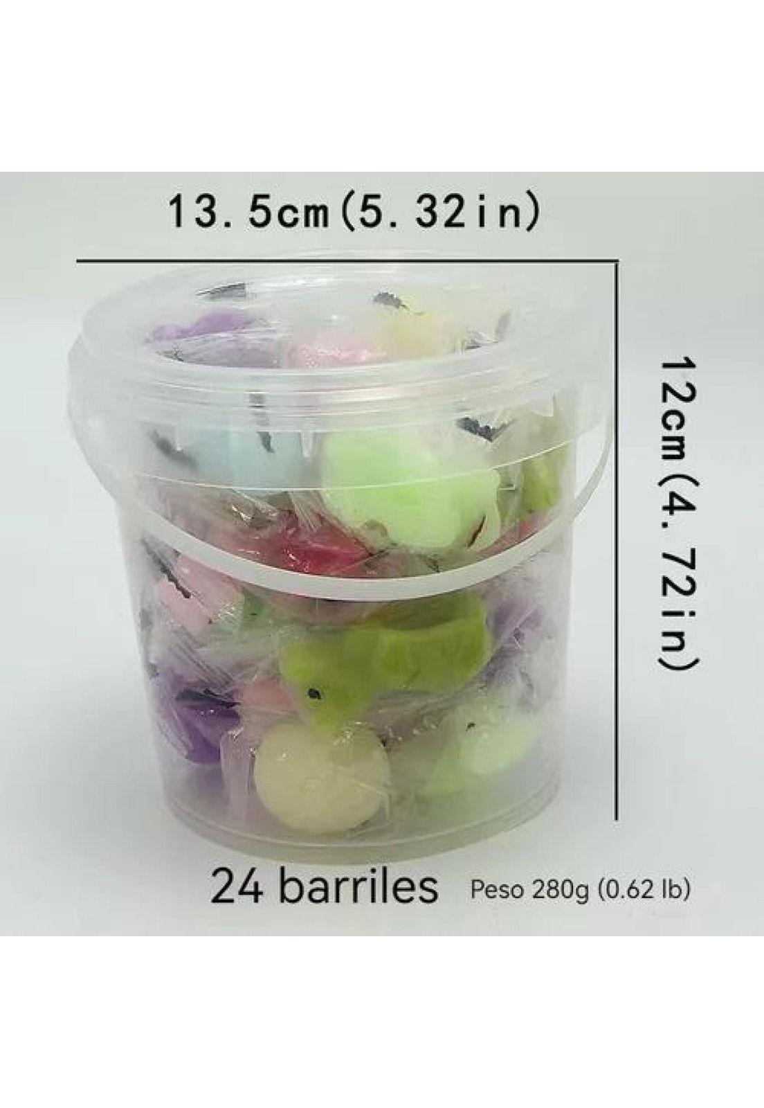 24 Piezas Mini Mochi Squishy - Antiestrés Fidget Squeeze Toy-3