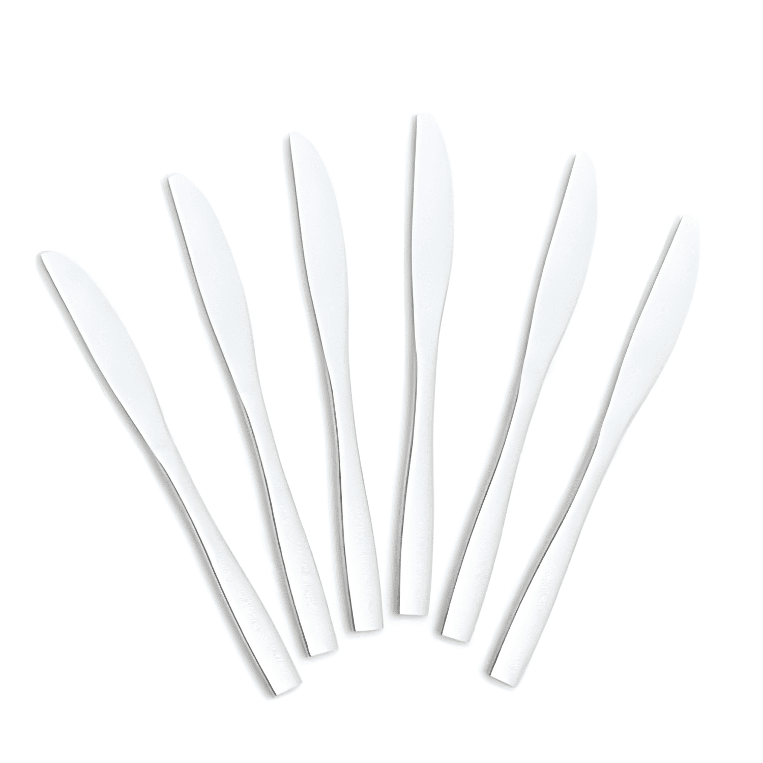 Pack 12 cuchillos de mesa sierra carne acero inoxidable #5-4