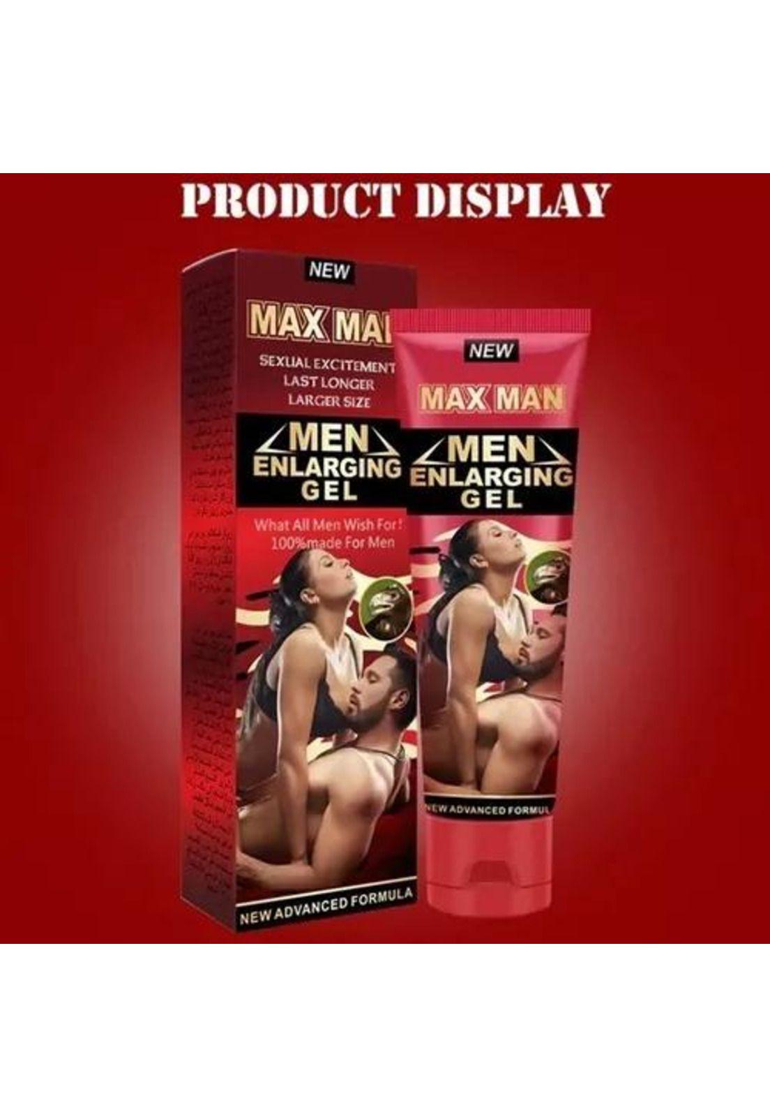 Gel Max Man Crema - Enlarging, Retarda Eyaculación Sin Sabor-1
