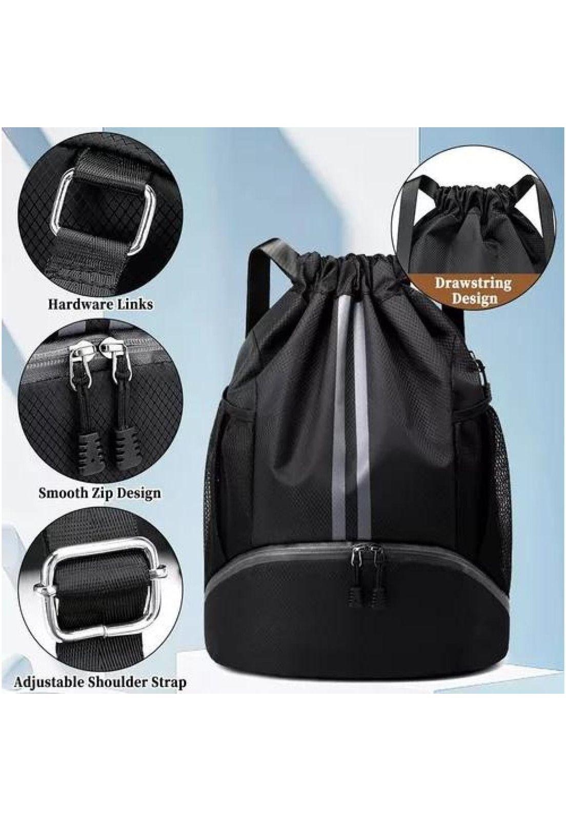 Mochila de Baloncesto - Bolso con Cordón - Bolsa de Equitación-2