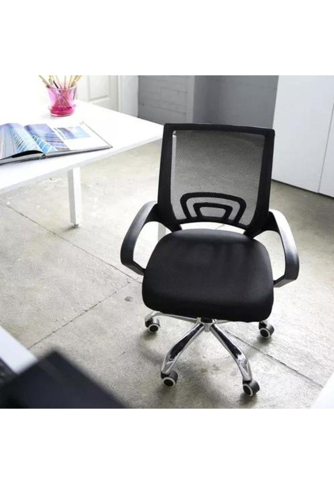 Silla de oficina Mesh Relan ergonómica giratoria color negro-4