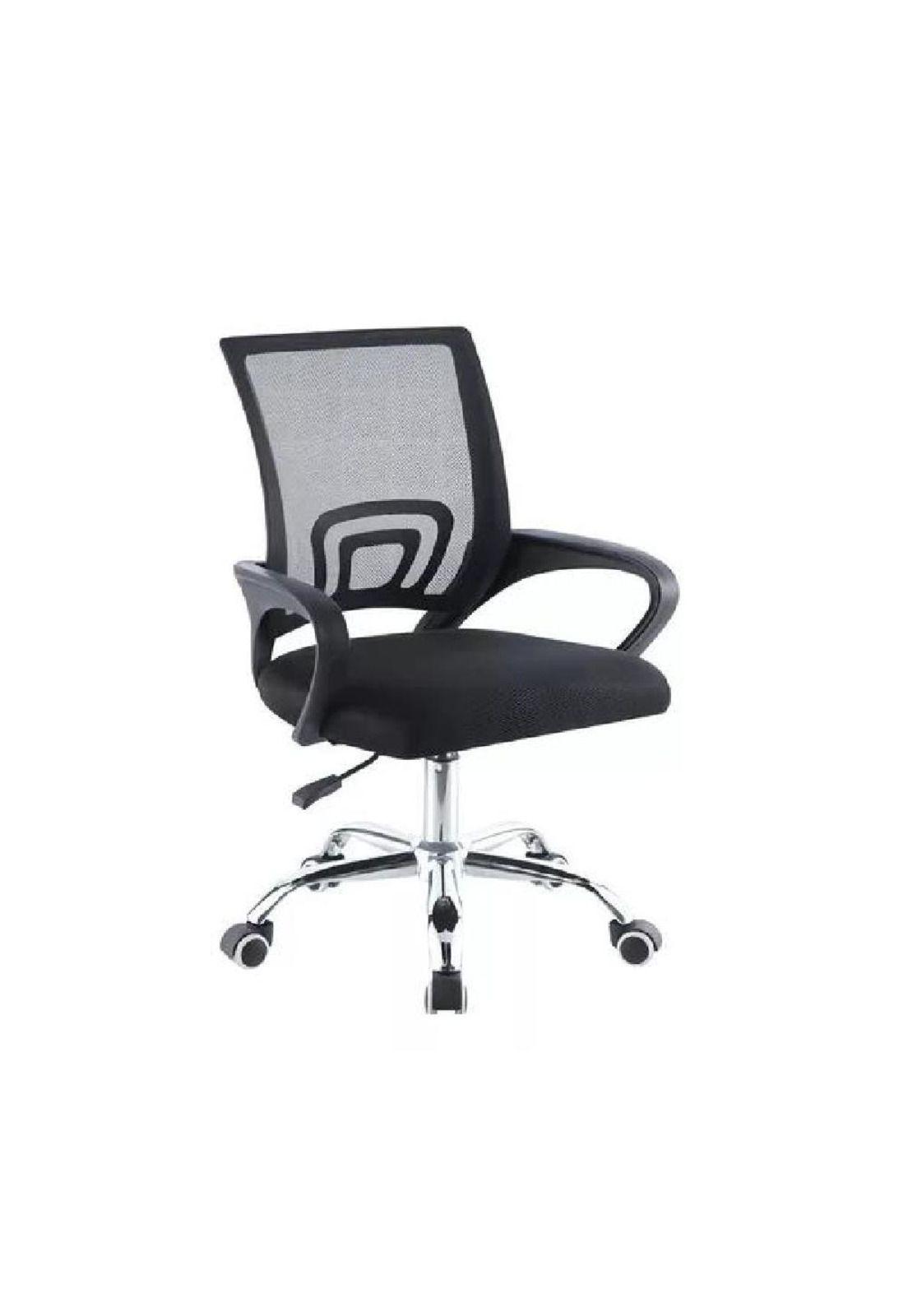 Silla de oficina Mesh Relan ergonómica giratoria color negro-0