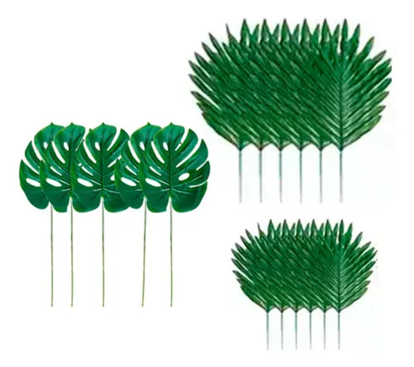 Hojas palmera monstera artificiales 10 uds-0