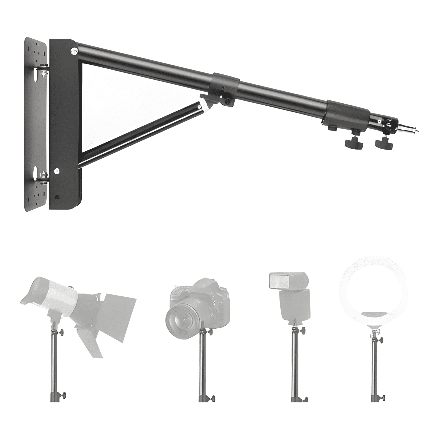 Base O Soporte De Pared Para Aro De Luz-2